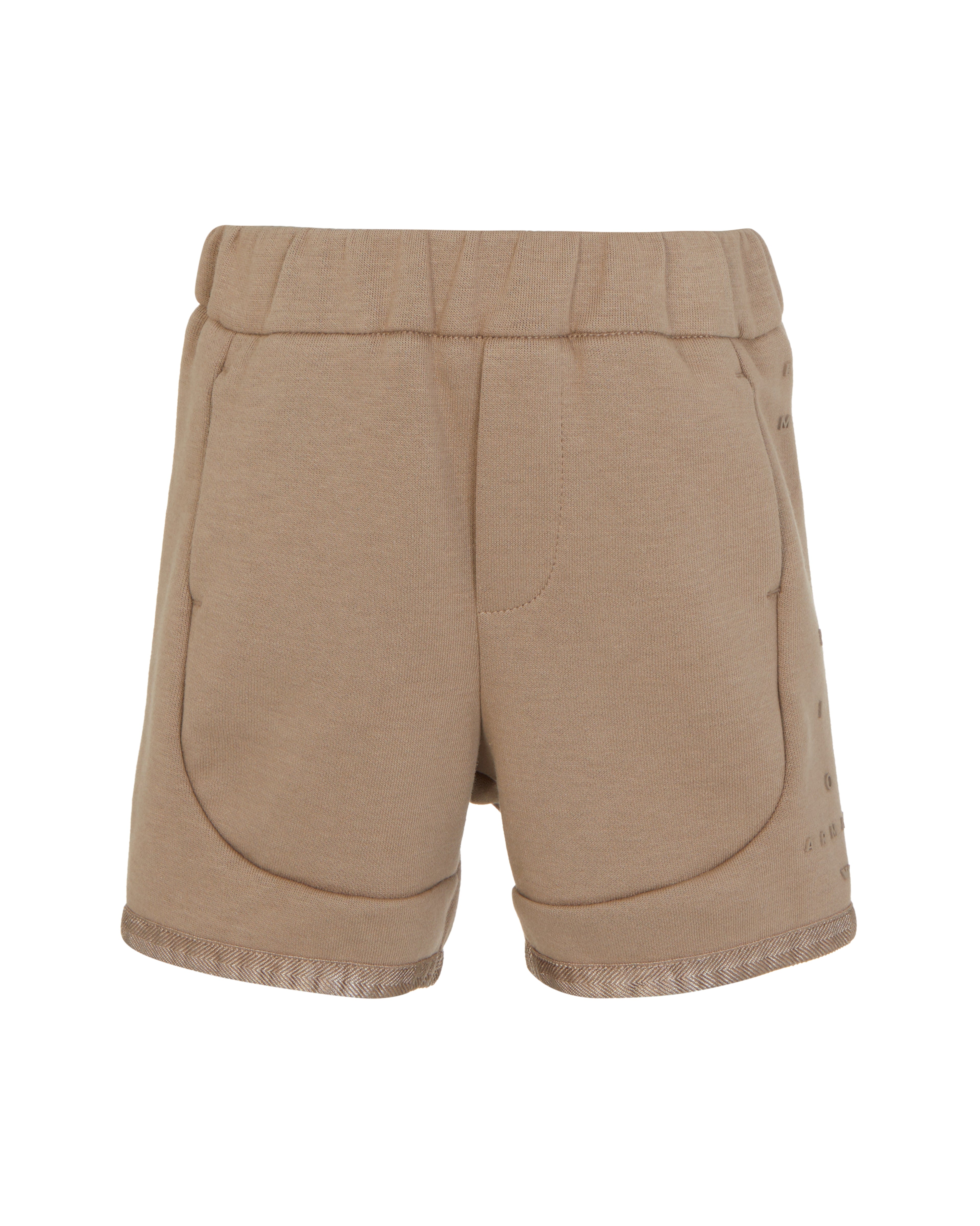 Studded Logo Tee & Herringbone-Trim Shorts Set Emporio Armani