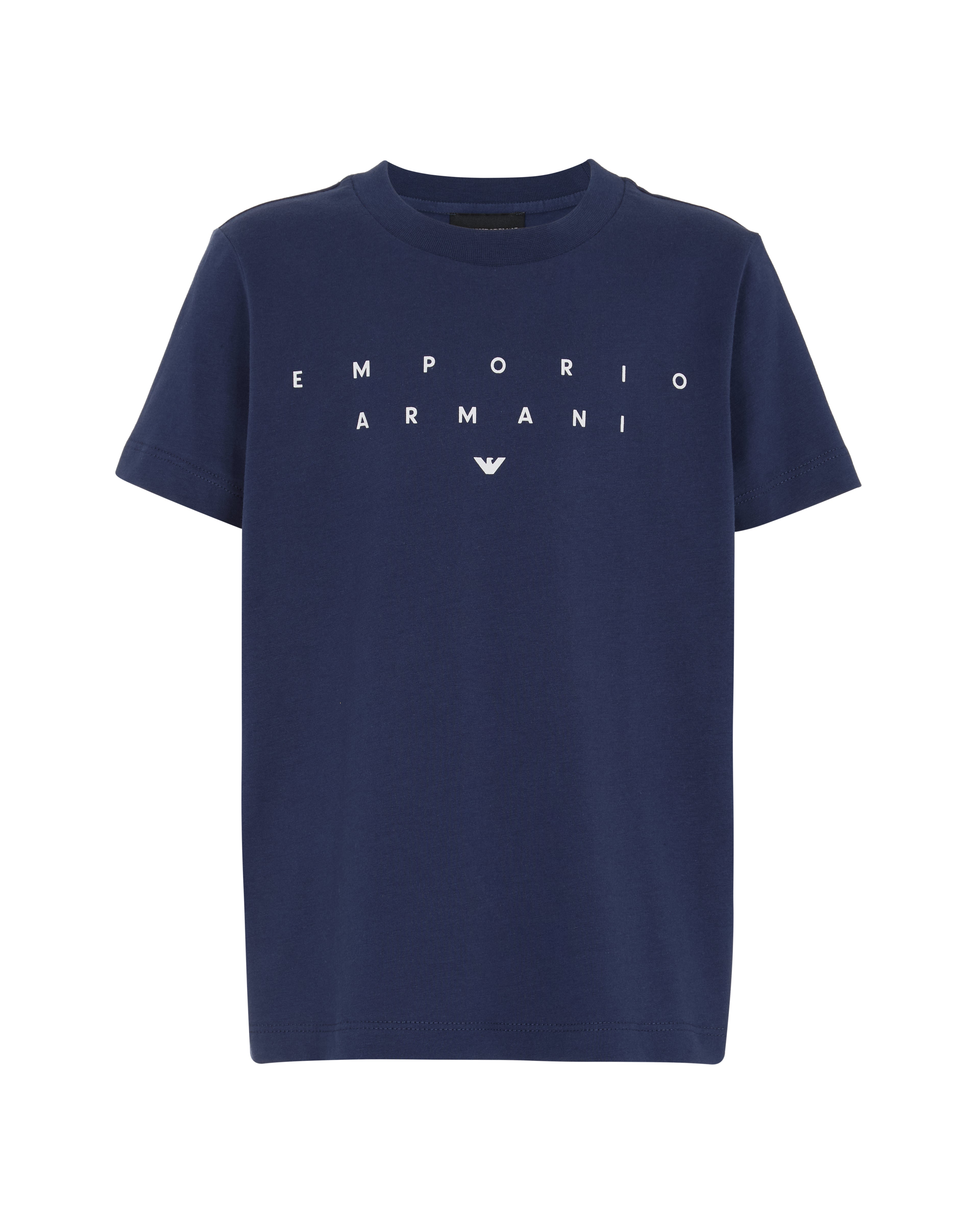 Three-Pack Cotton Jersey T-Shirts with Contrasting Logo Print