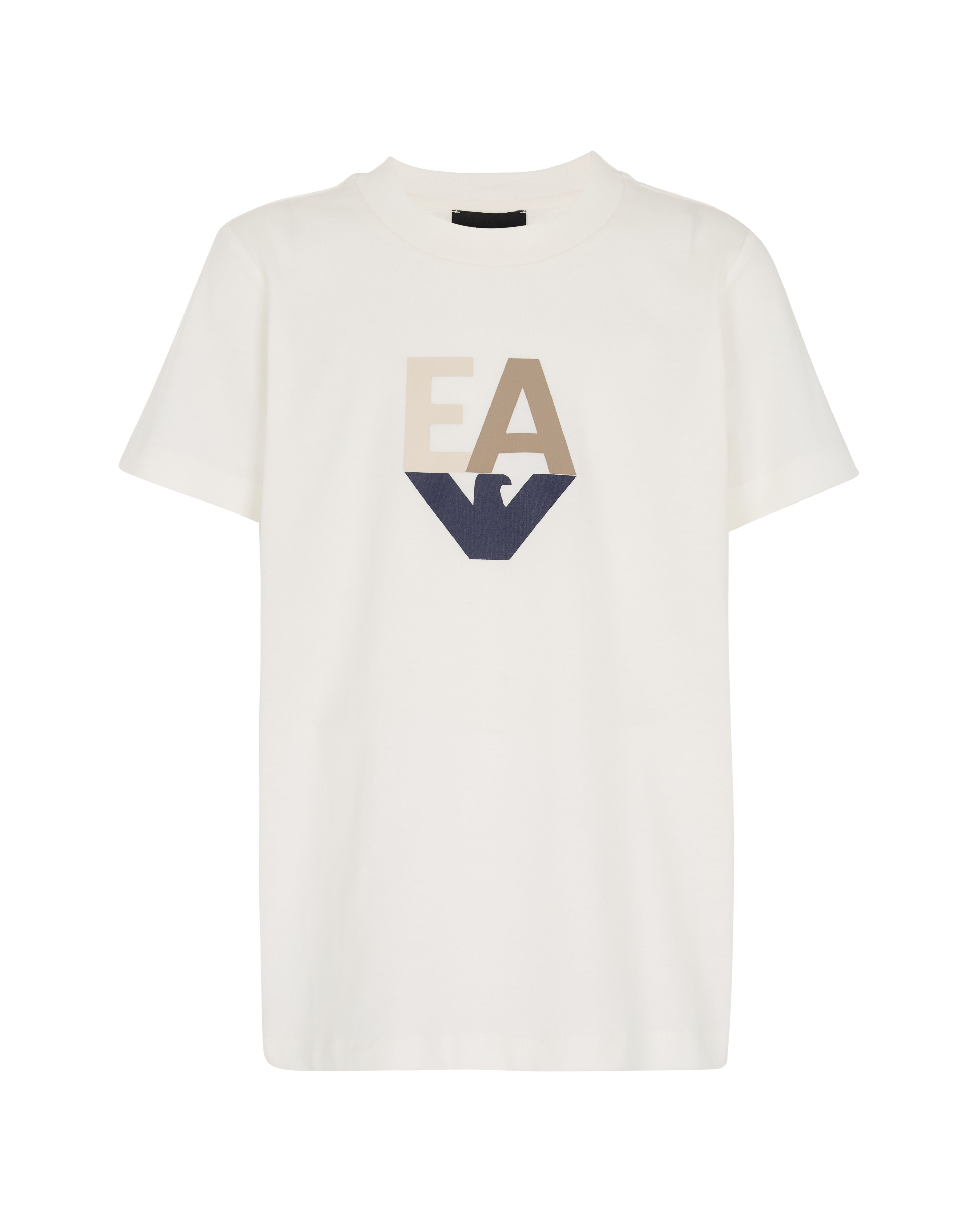 Three-Pack Cotton Jersey T-Shirts with Contrasting Logo Print Emporio Armani