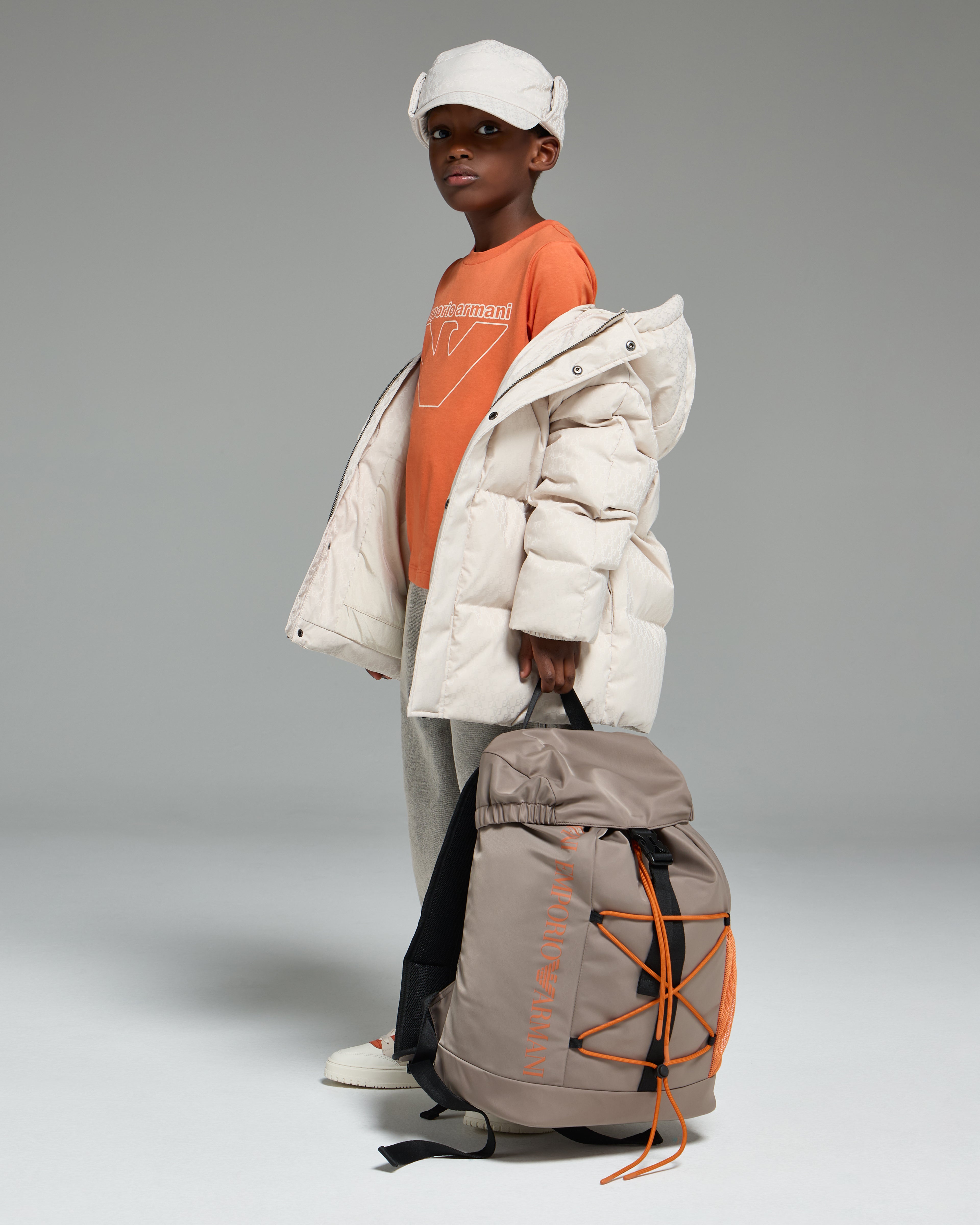 Three-Pack Cotton Jersey T-Shirts with Contrasting Logo Print Emporio Armani