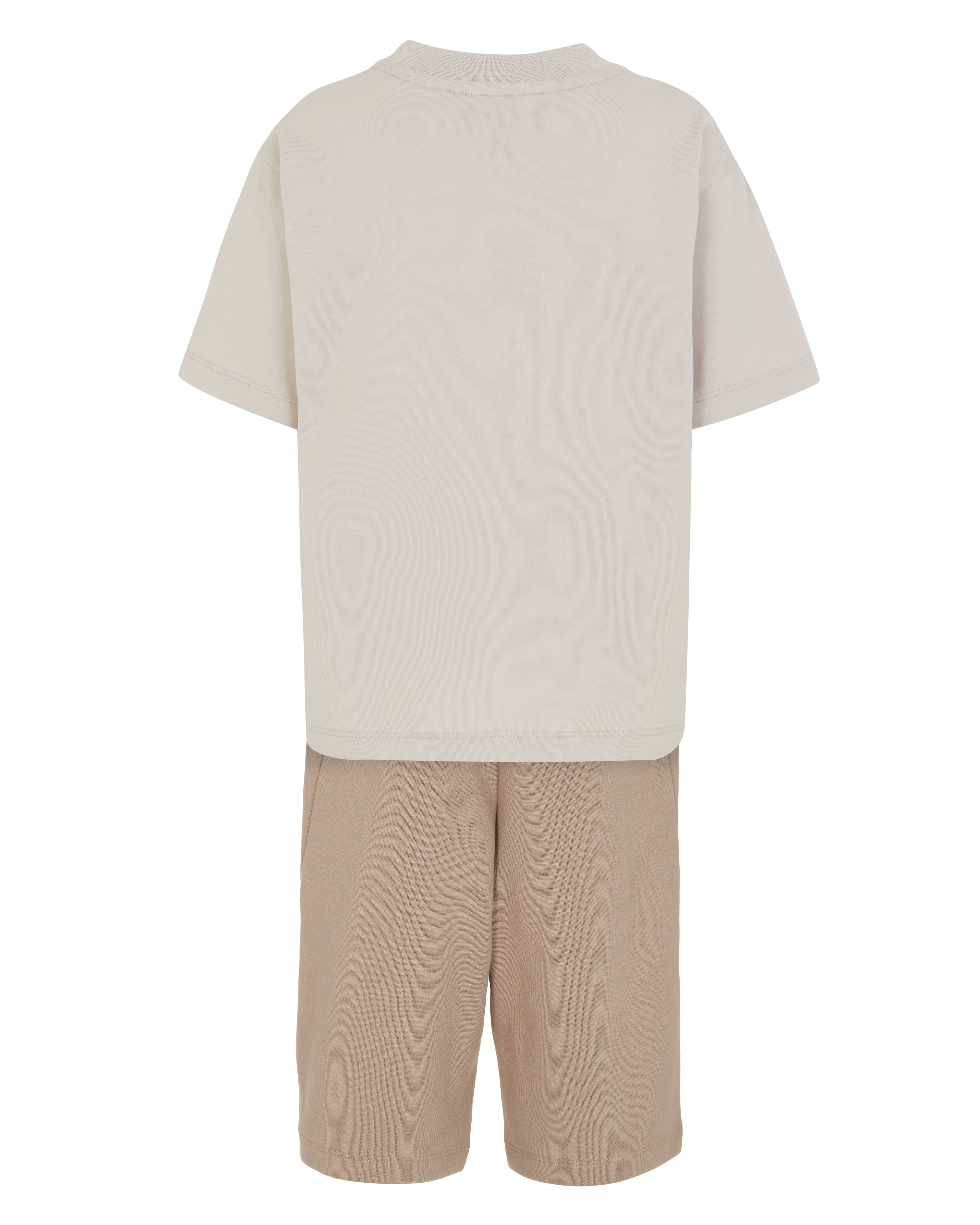 Studded Pocket Tee & Pull-On Shorts Set Emporio Armani