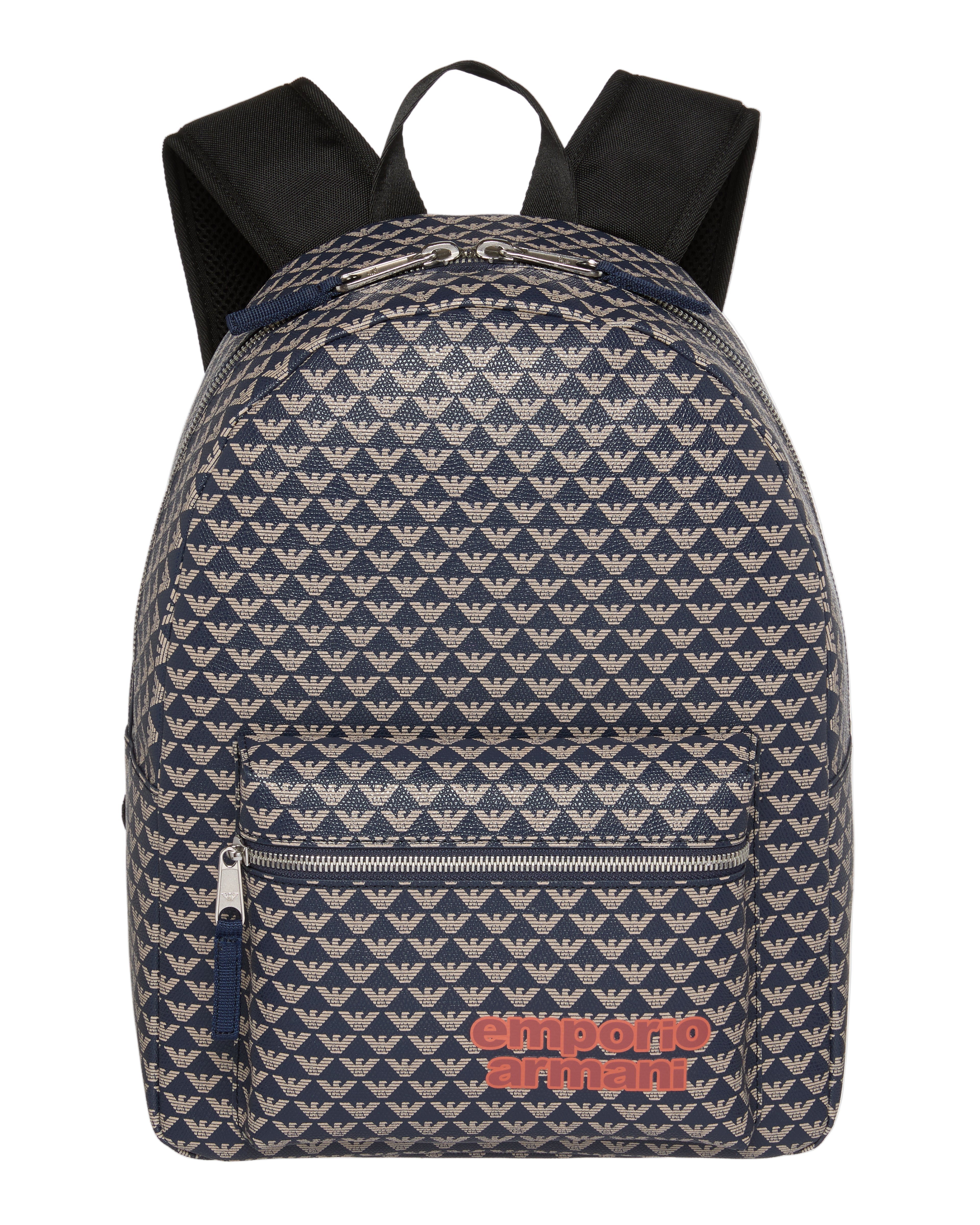 Monogram Print Backpack Emporio Armani
