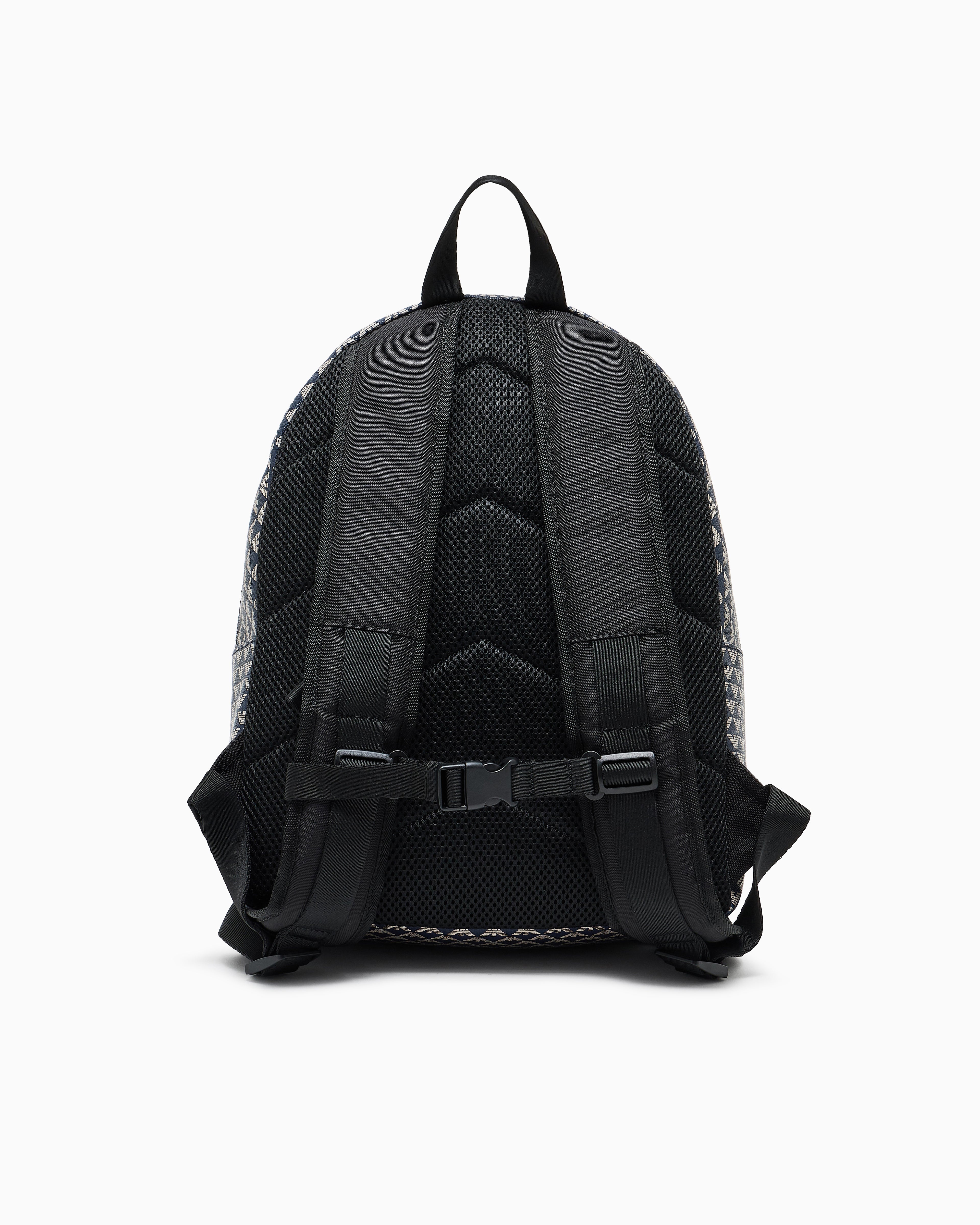 Monogram Print Backpack Emporio Armani