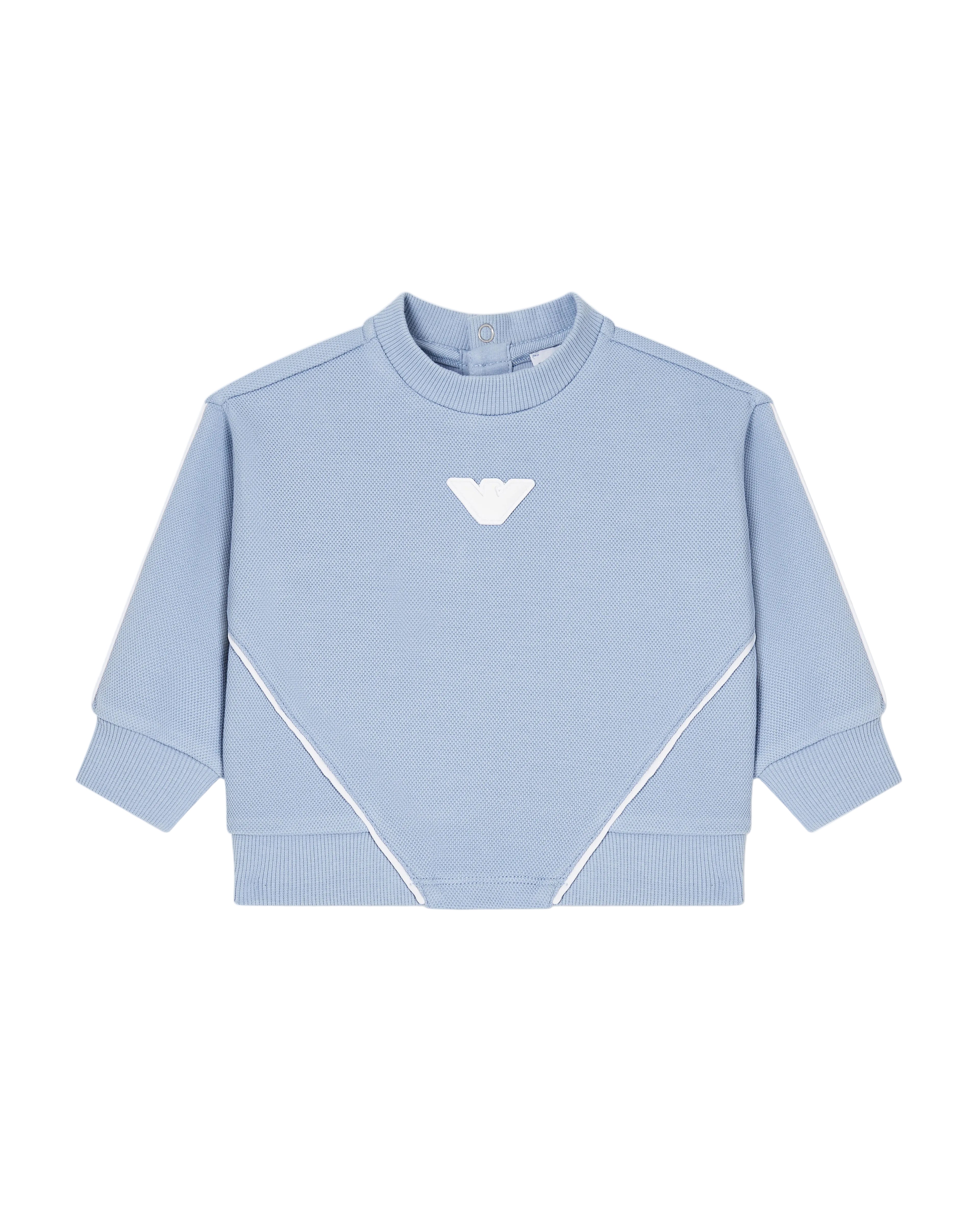 Emporio Armani Kids Sweatshirt in Soft Chambray Emporio Armani