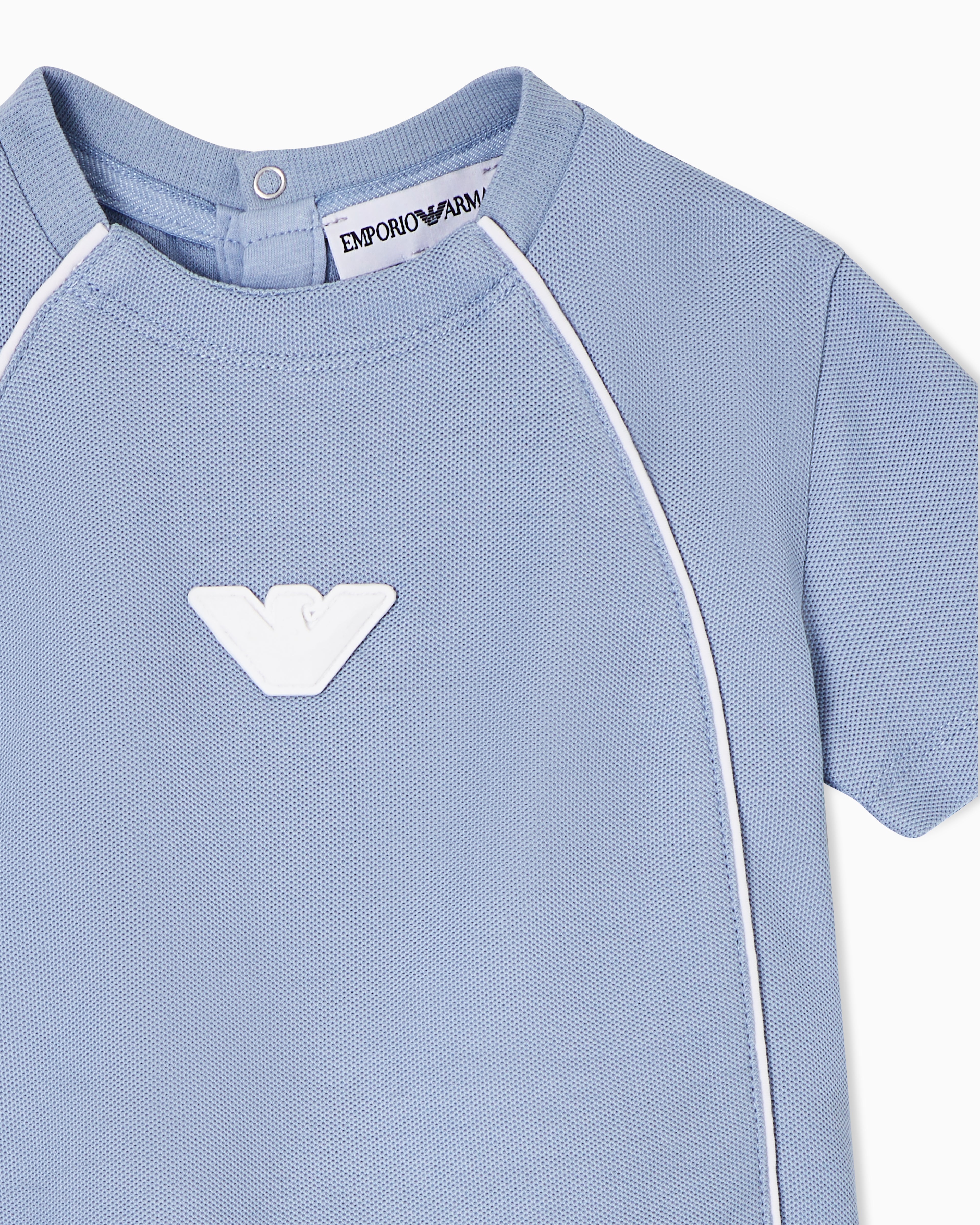 Pique T-shirt and Shorts Set Emporio Armani