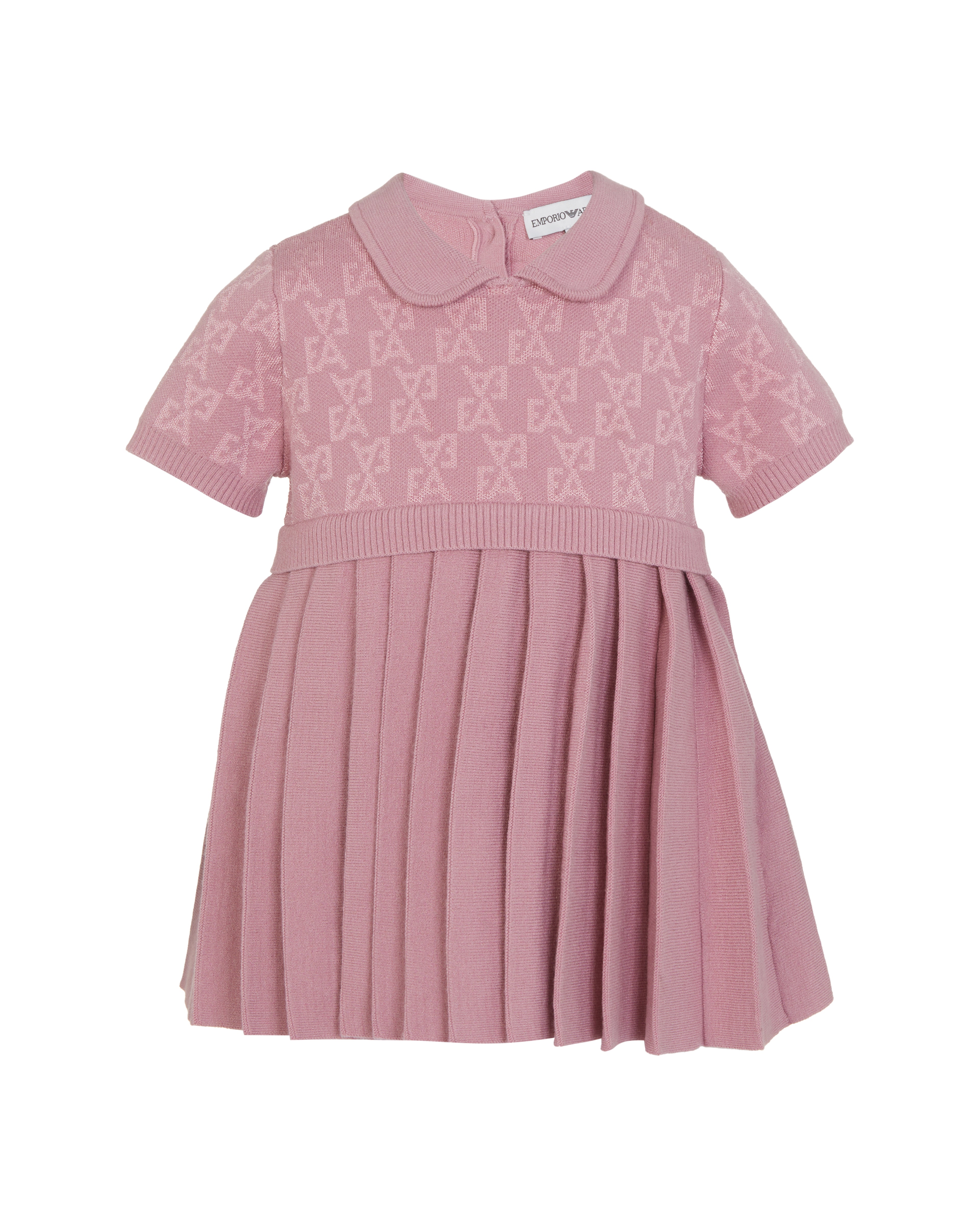 Jacquard Knit Polo Dress