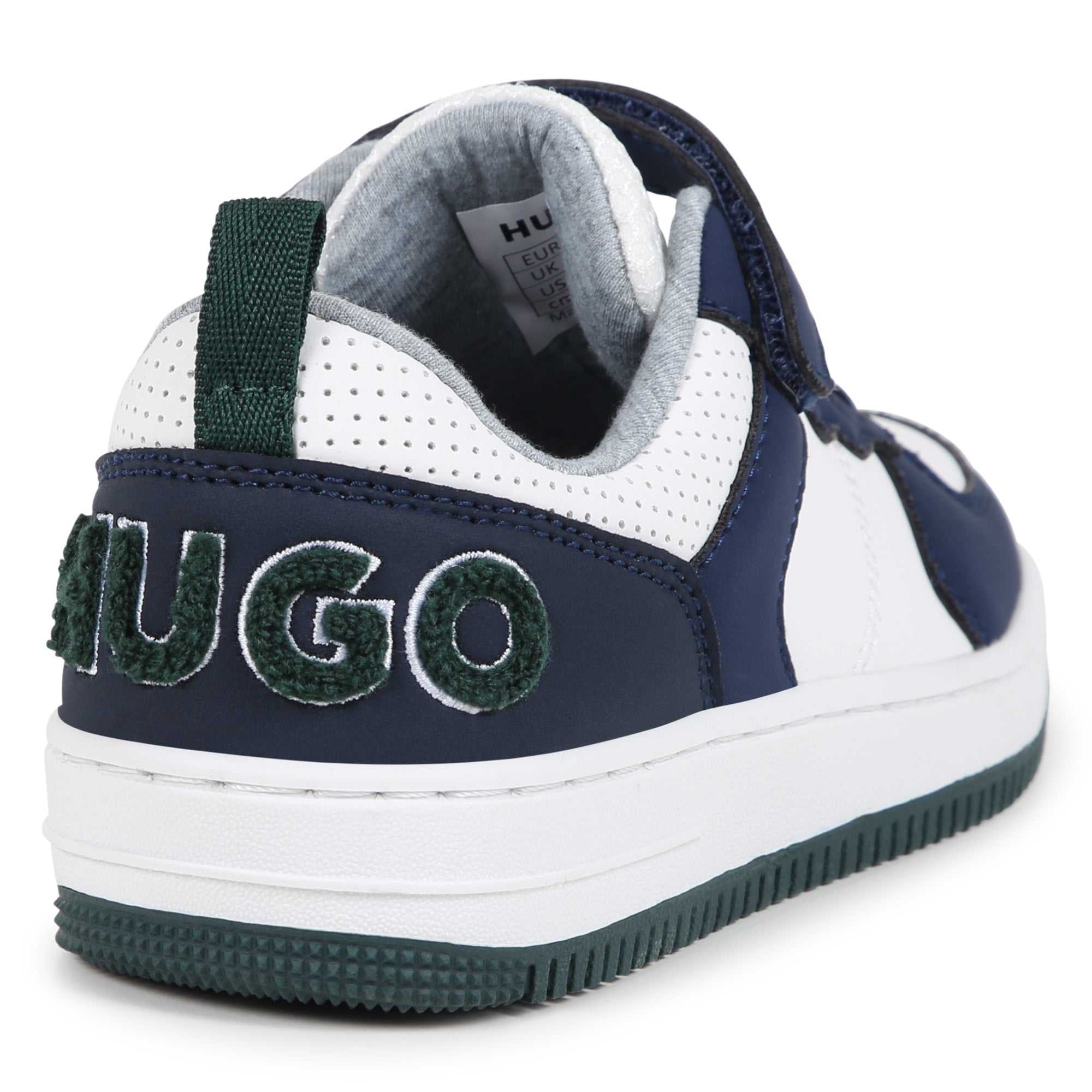 White Trainers with Embossed Strap