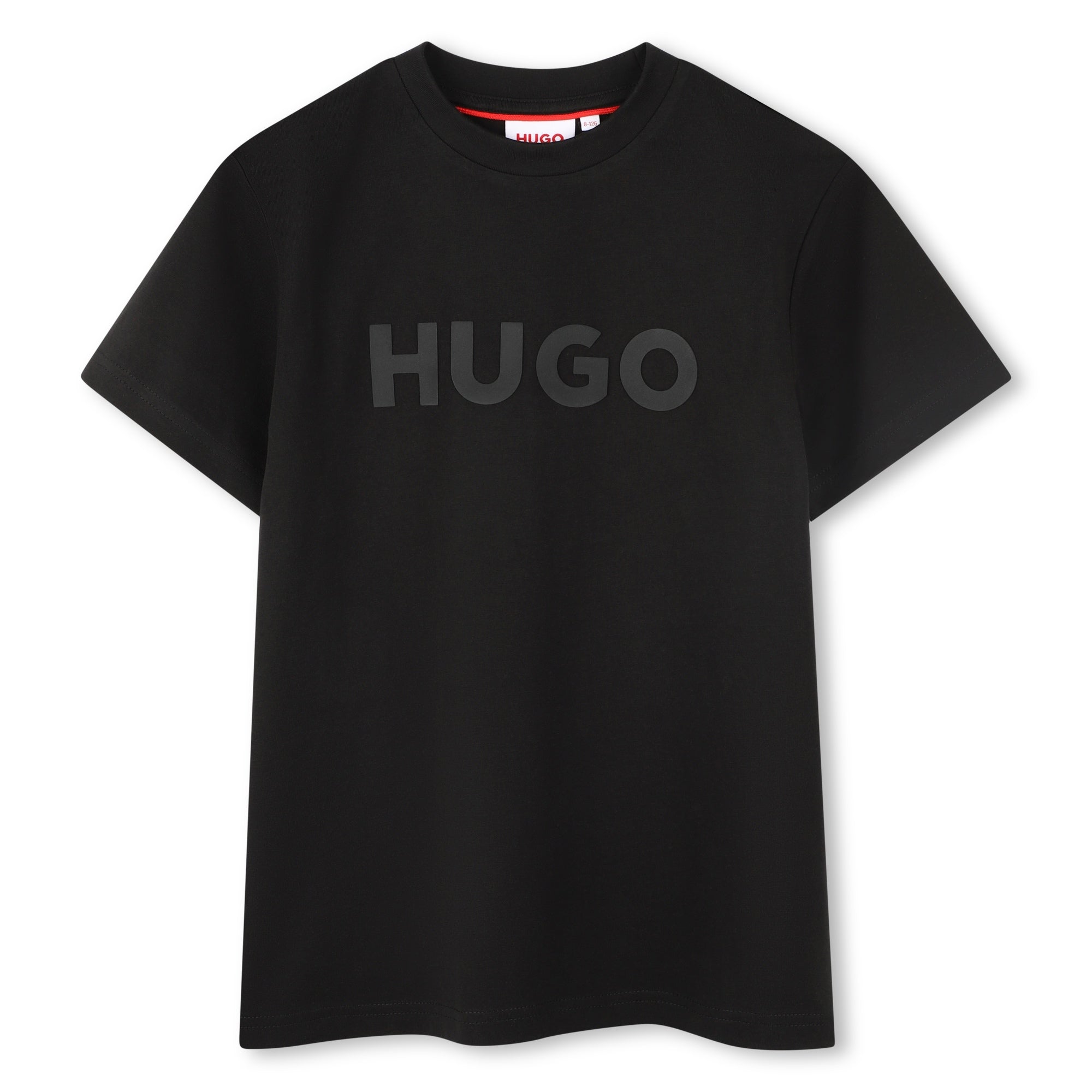 Short Sleeves Tee-Shirt with Bold Chest Print Hugo