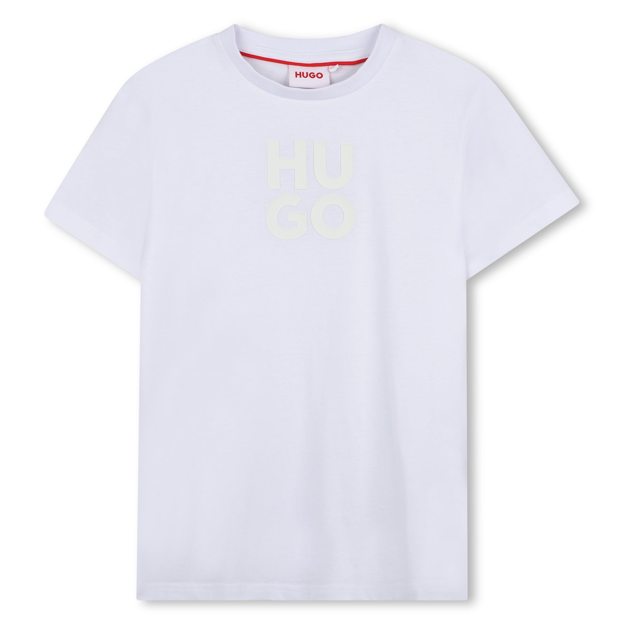 Short-Sleeved T-Shirt with Bold Logo Hugo