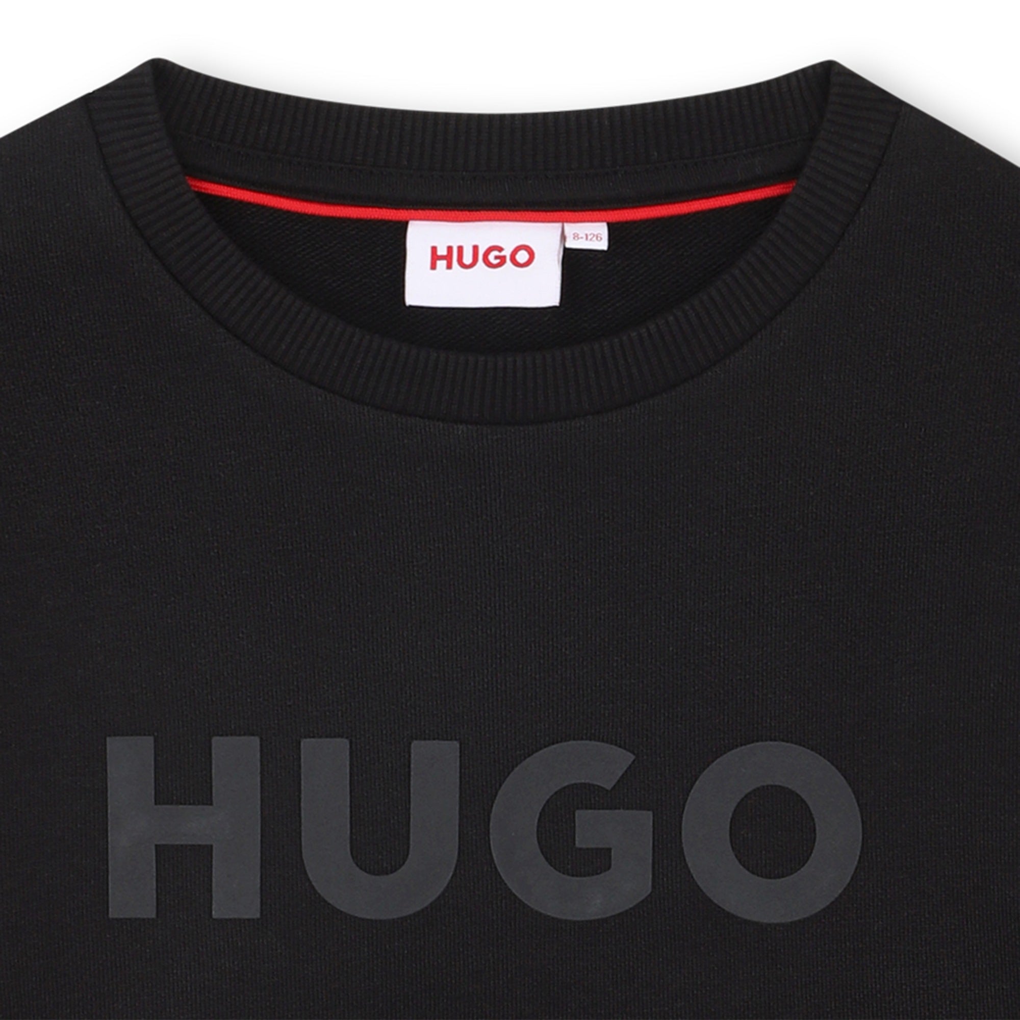 Sweatshirt with Embossed Logo Hugo