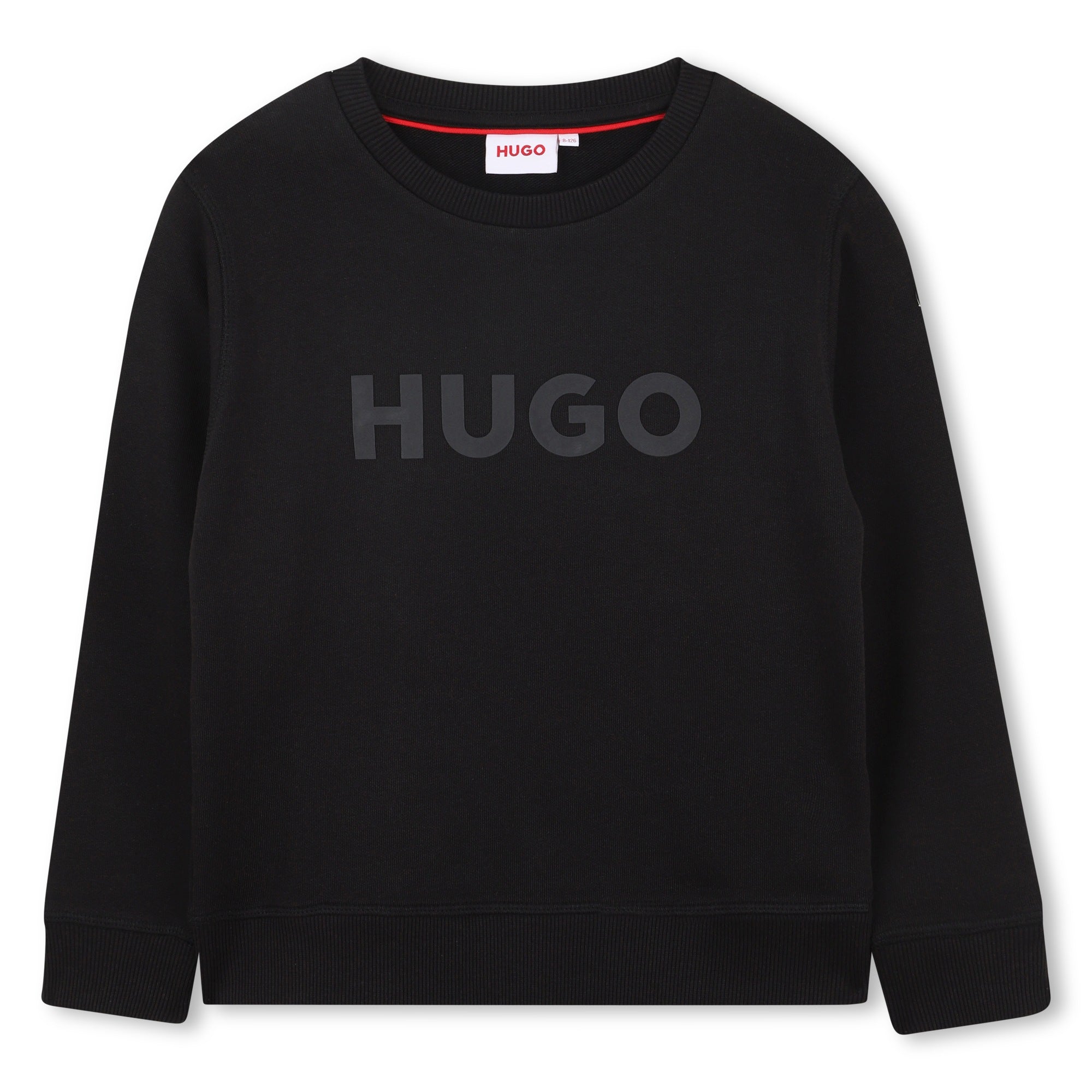 Sweatshirt with Embossed Logo Hugo