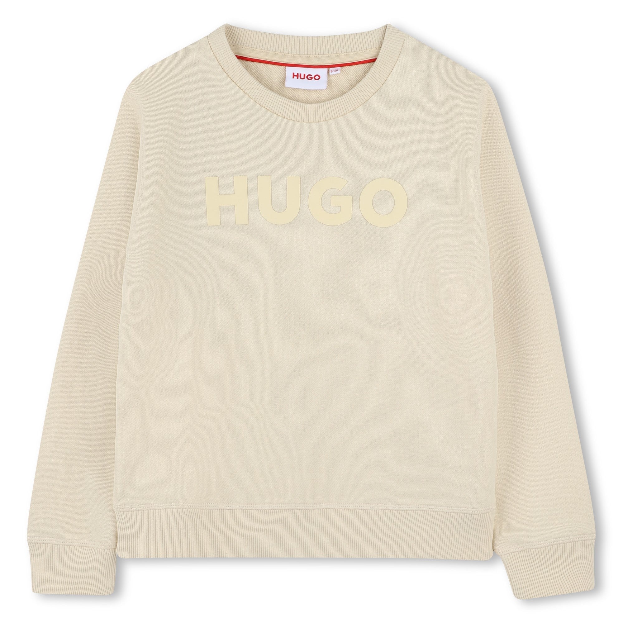 Sweatshirt with Embossed Logo Hugo