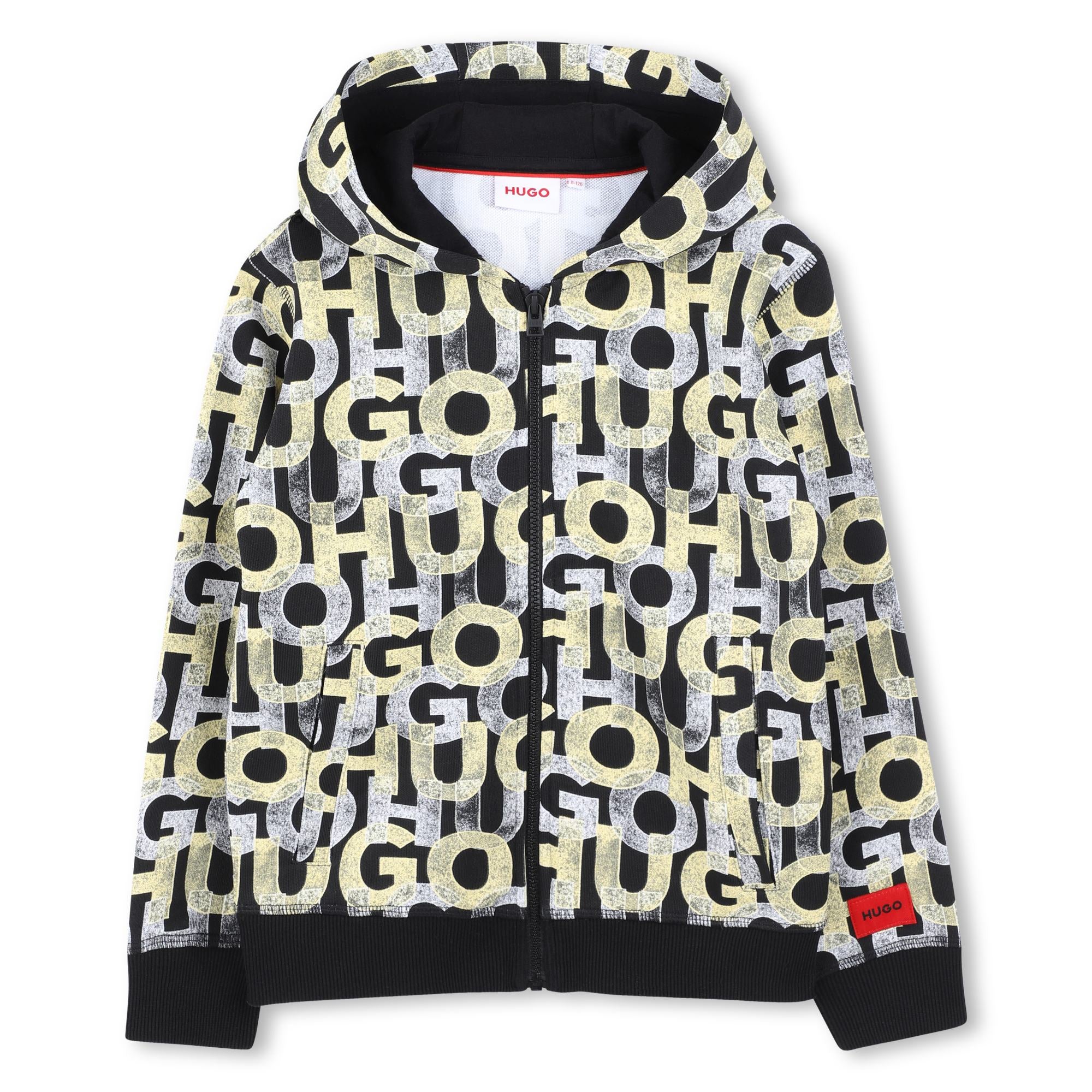 All-Over Print Hooded Cardigan