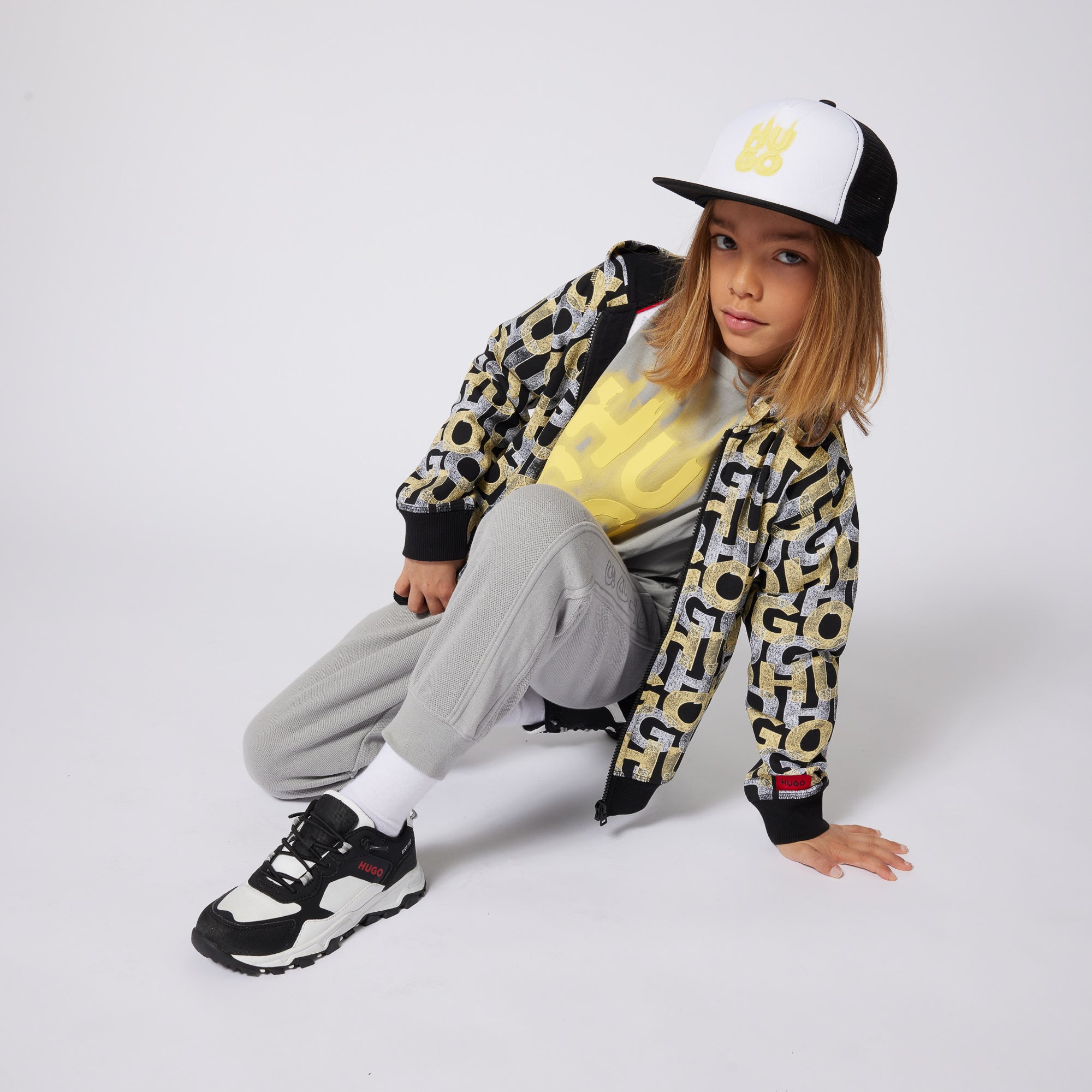All-Over Print Hooded Cardigan