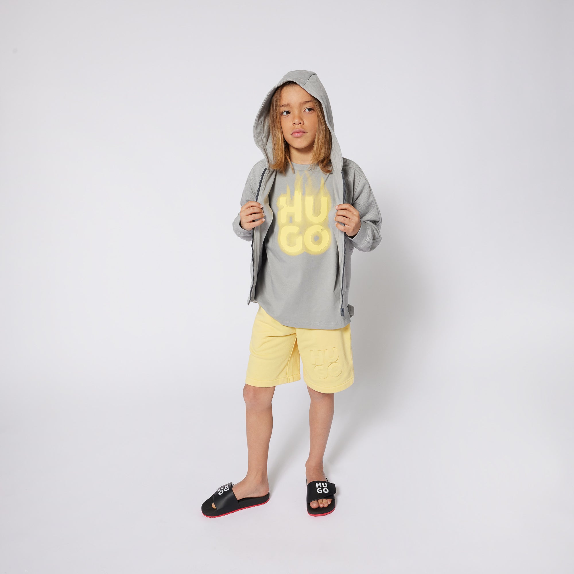 Zip-Up Hooded Cardigan