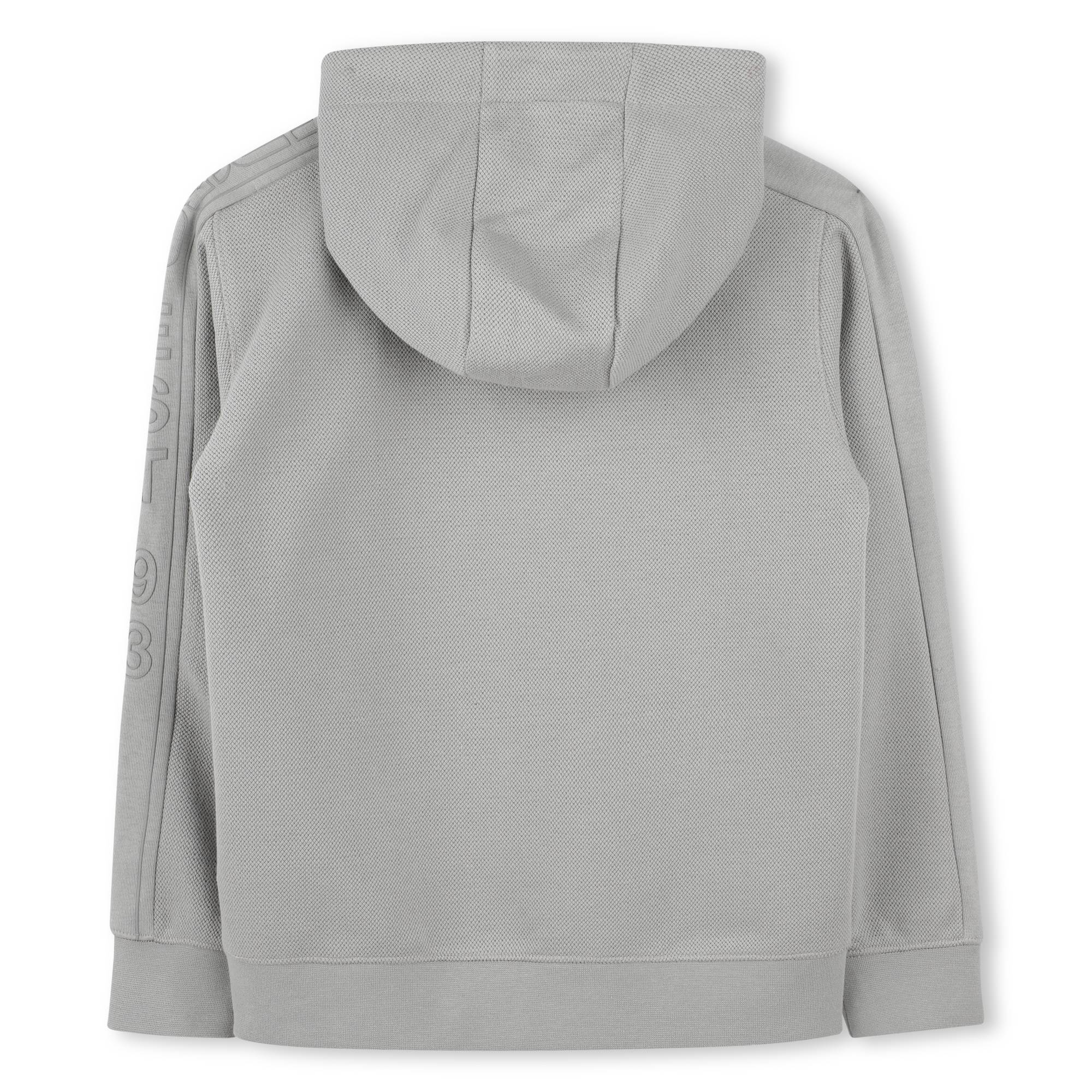 Zip-Up Hooded Cardigan Hugo