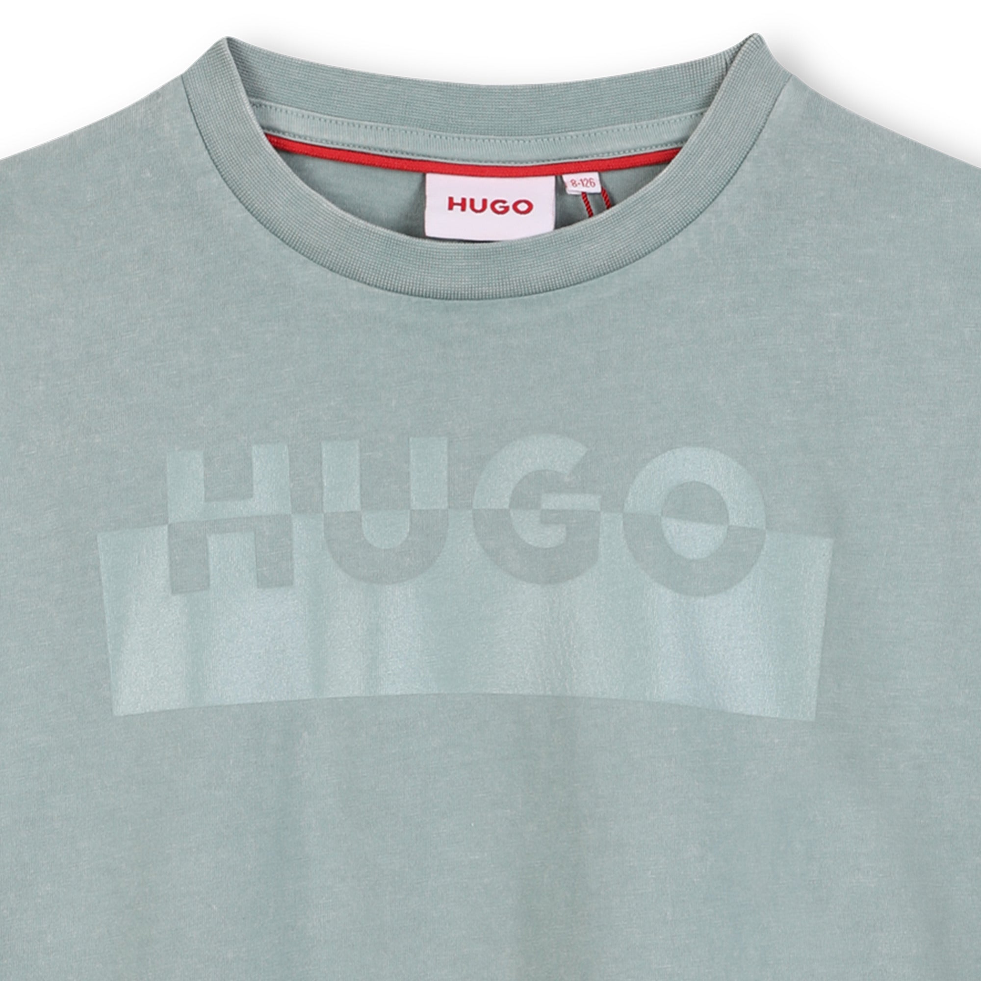 Logo Print Cotton T-Shirt for Boys Hugo