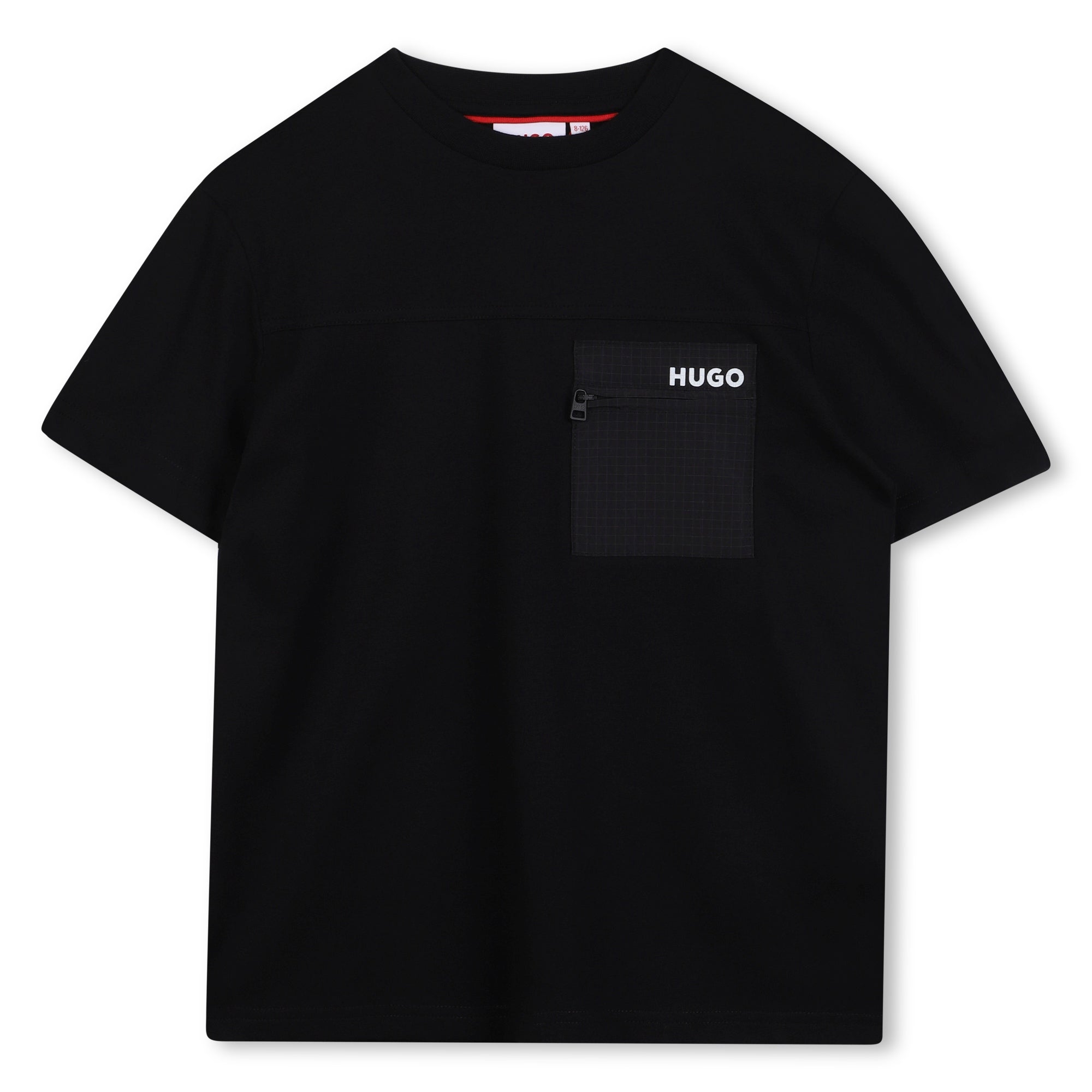 Cotton T-Shirt with Zip Pocket for Boys