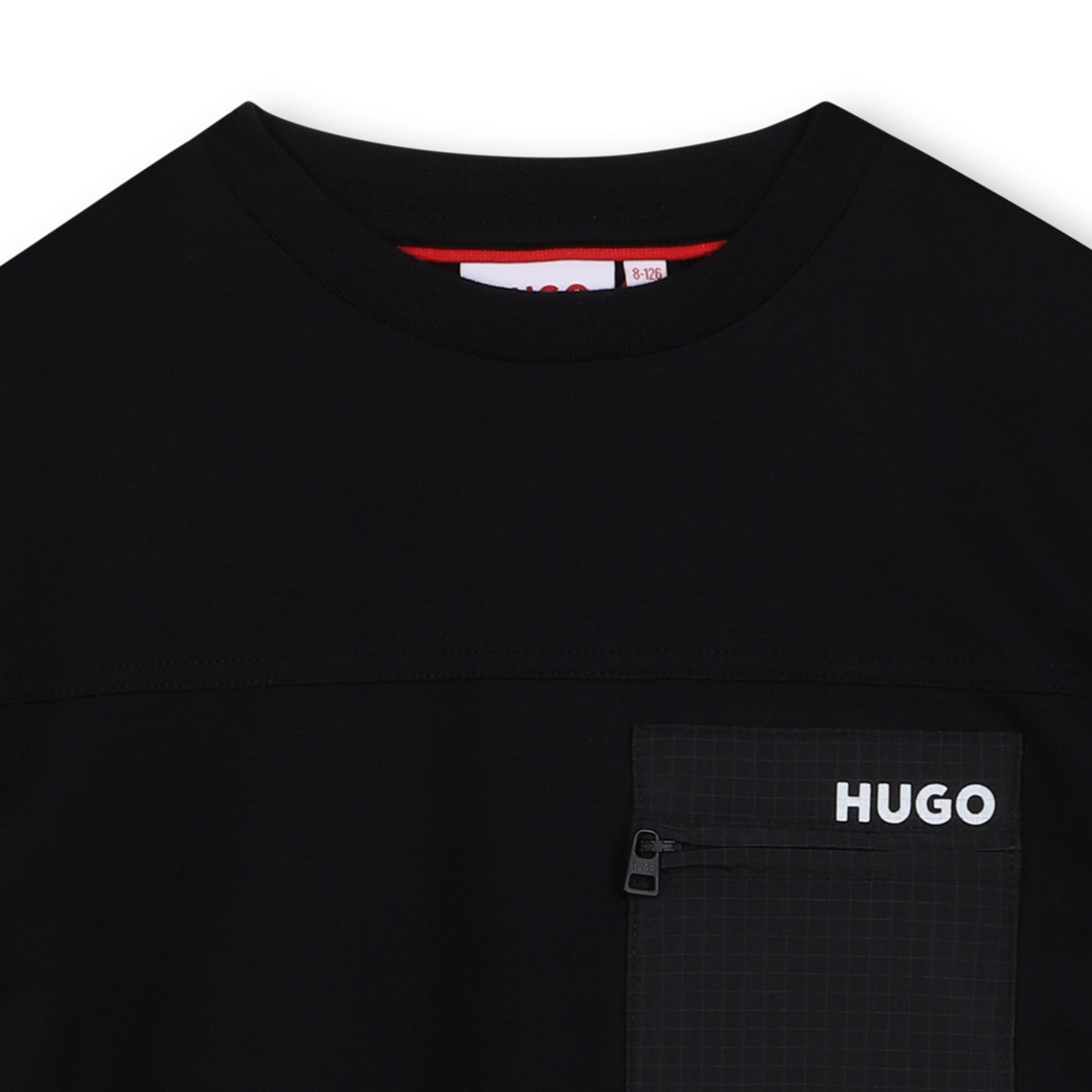 Cotton T-Shirt with Zip Pocket for Boys
