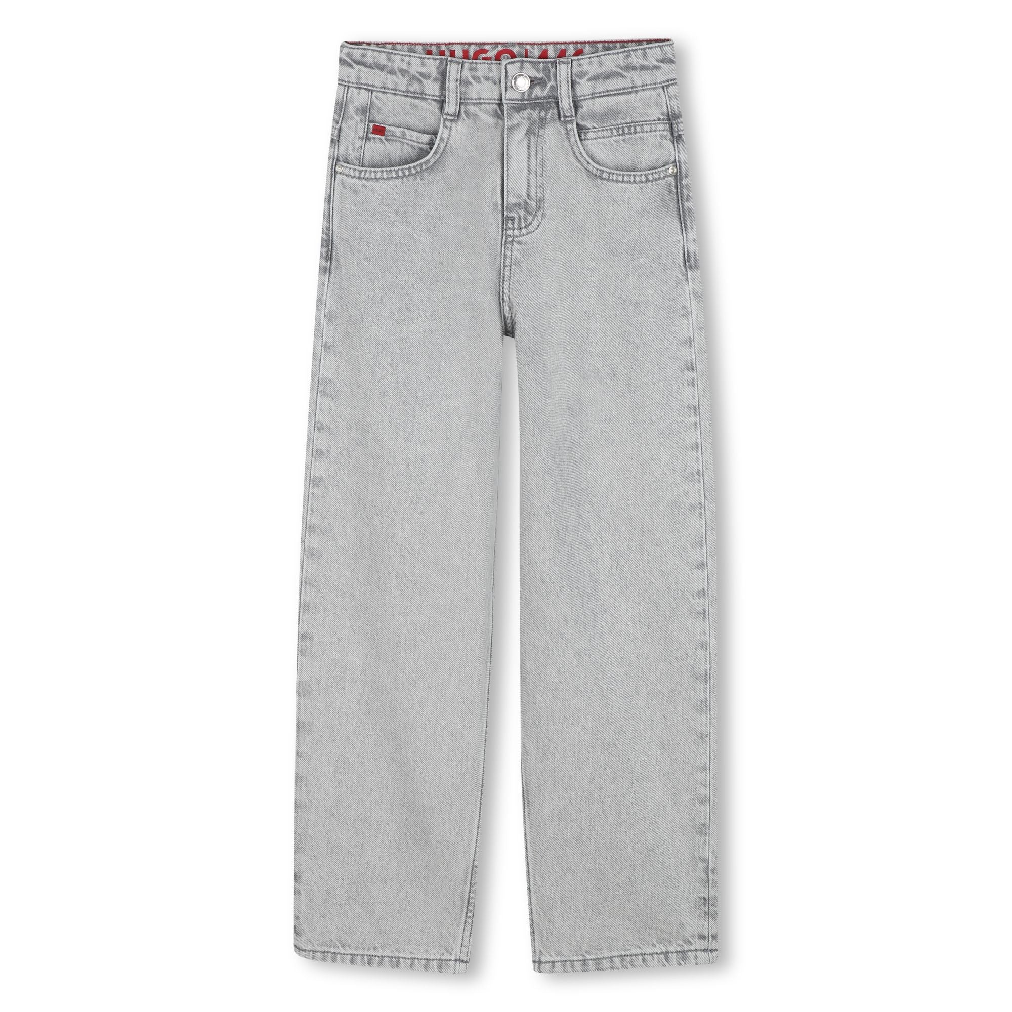 Light Wash Cotton Denim Jeans for Boys Hugo