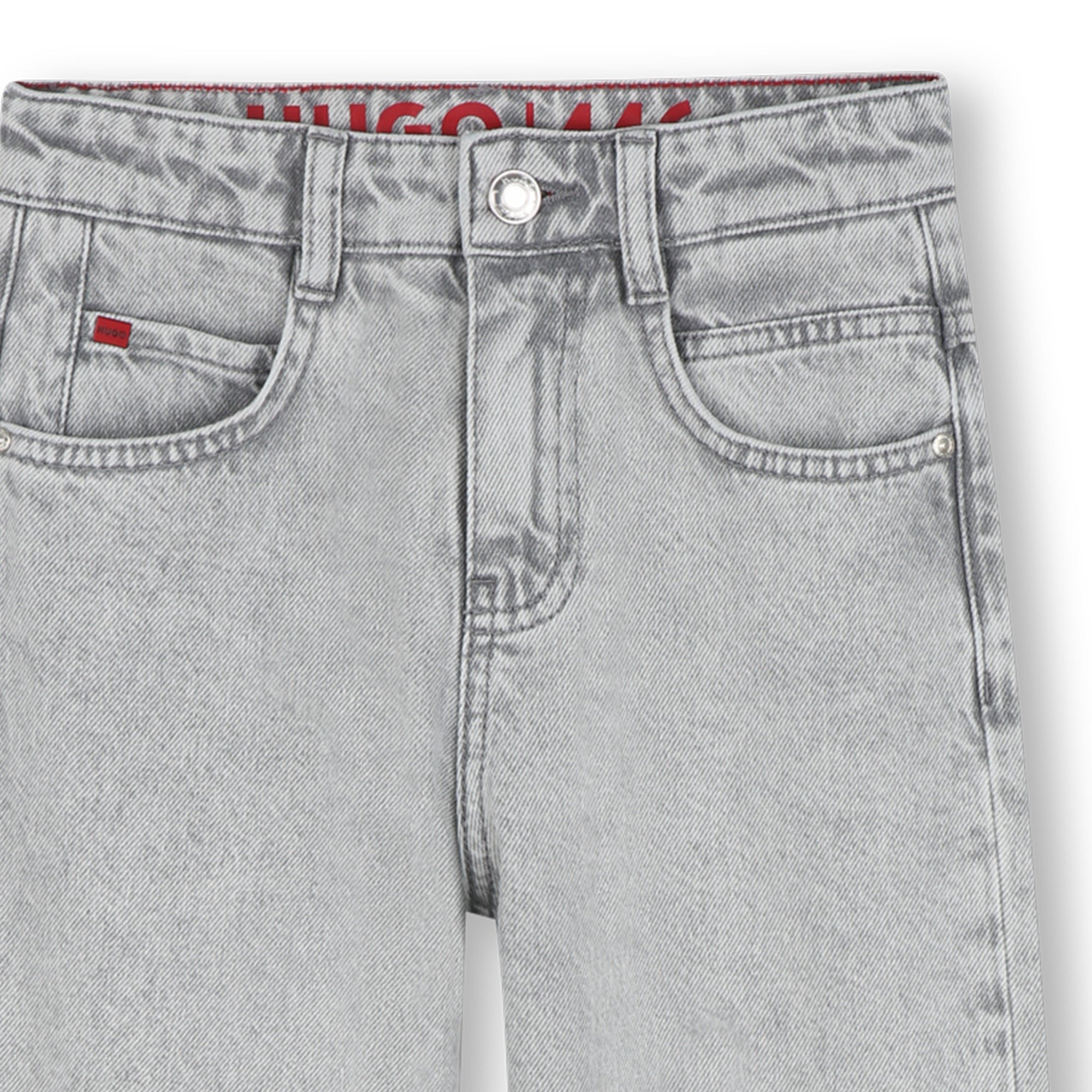 Light Wash Cotton Denim Jeans for Boys Hugo