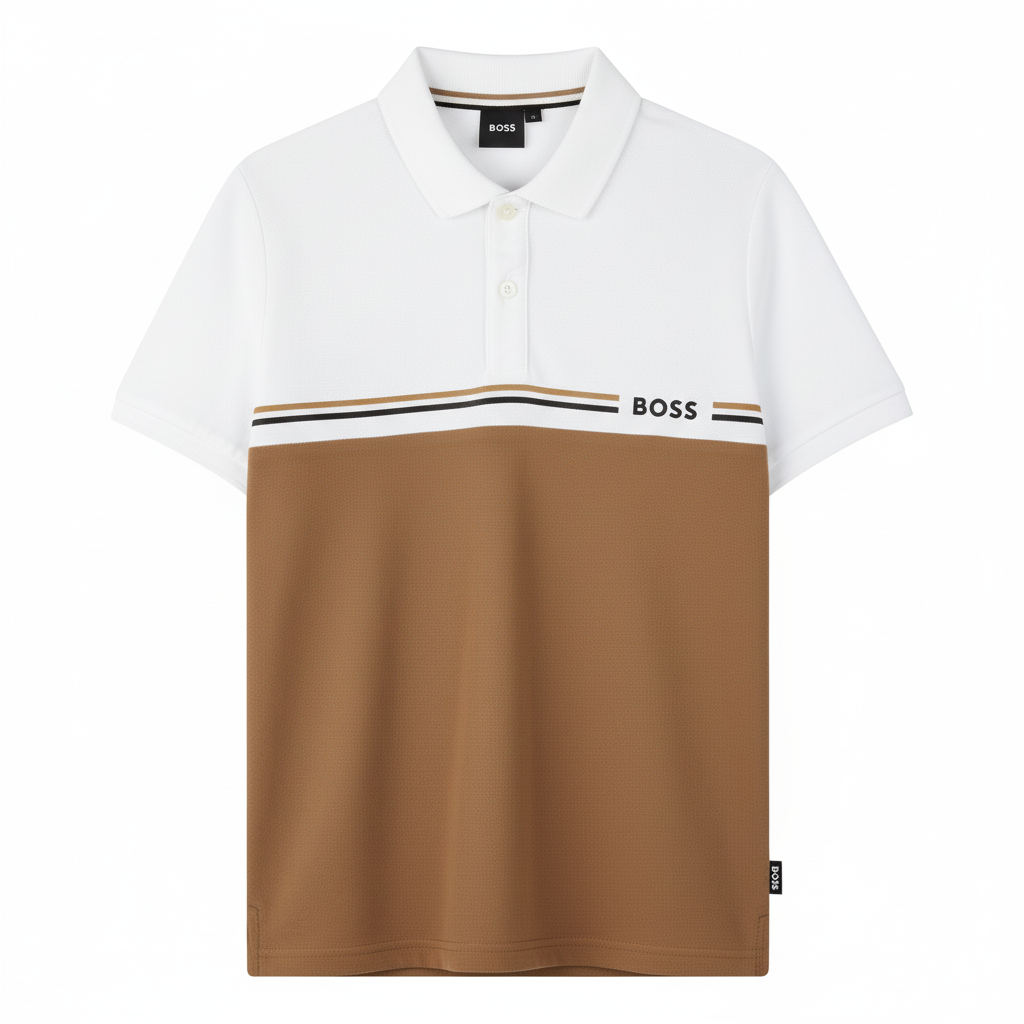 Colourblock Piqué Polo Shirt for Boys Hugo Boss