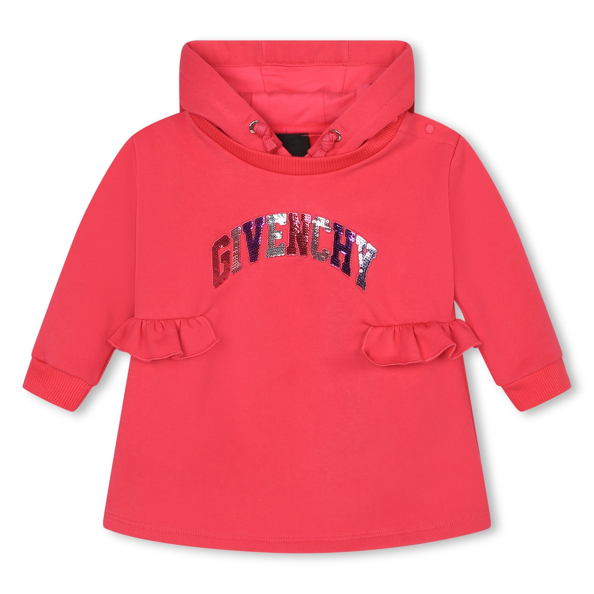 Fleece Hooded Dress with Sequins Givenchy