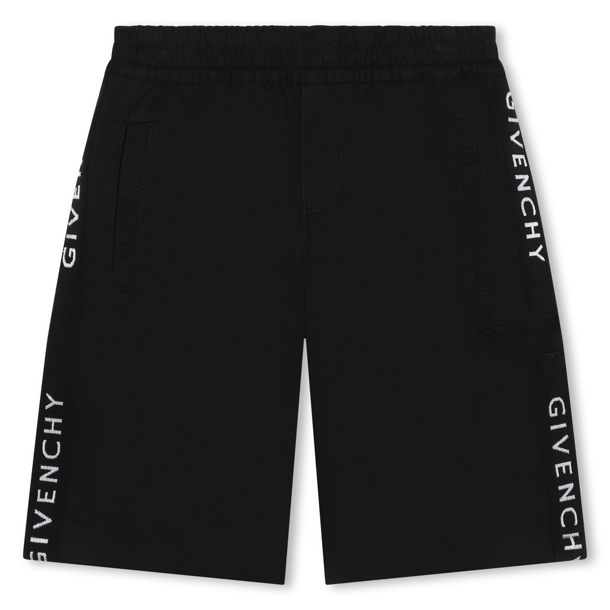 Jacquard Elastic Bermuda Shorts