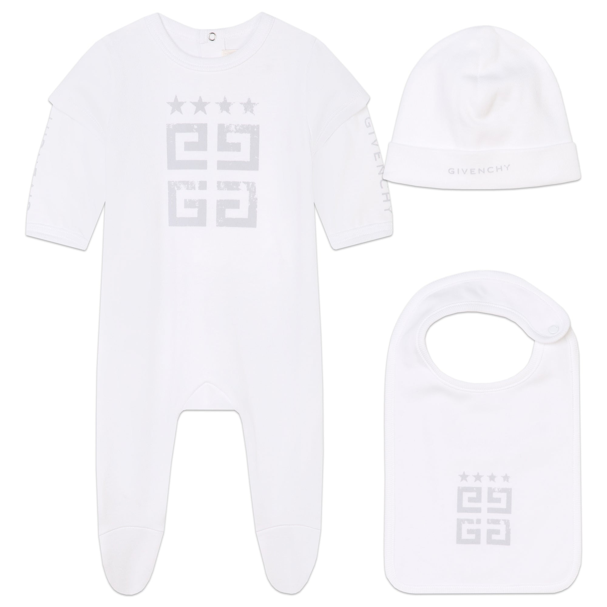 Pyjama, Bib & Hat Set