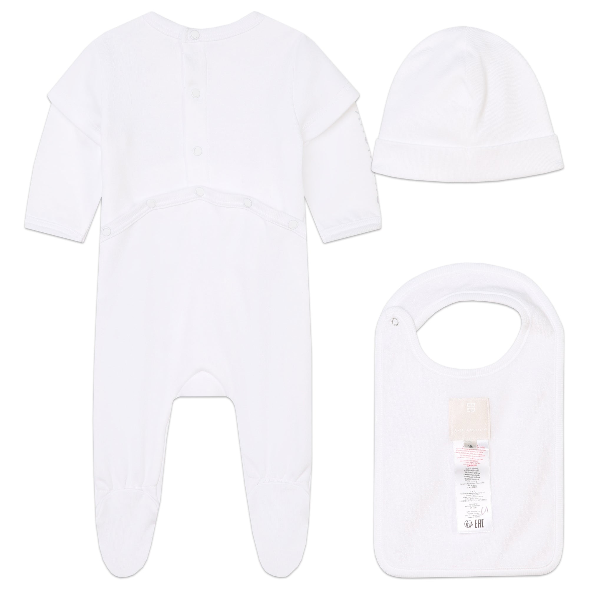 Pyjama, Bib & Hat Set