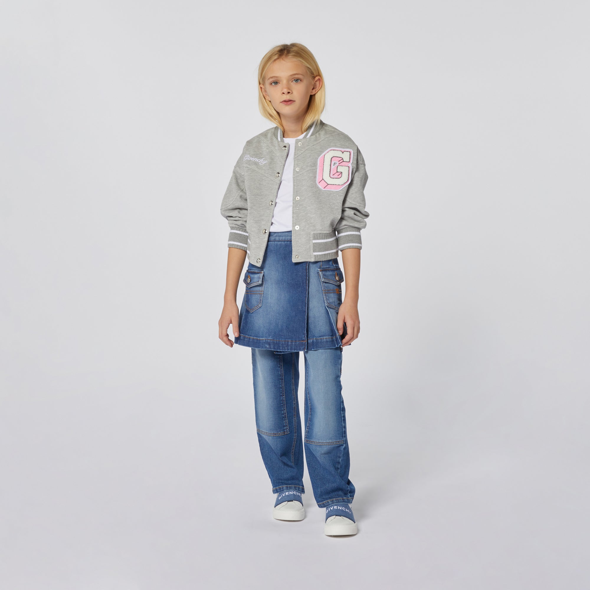 Denim Blue Kids Skirt Givenchy