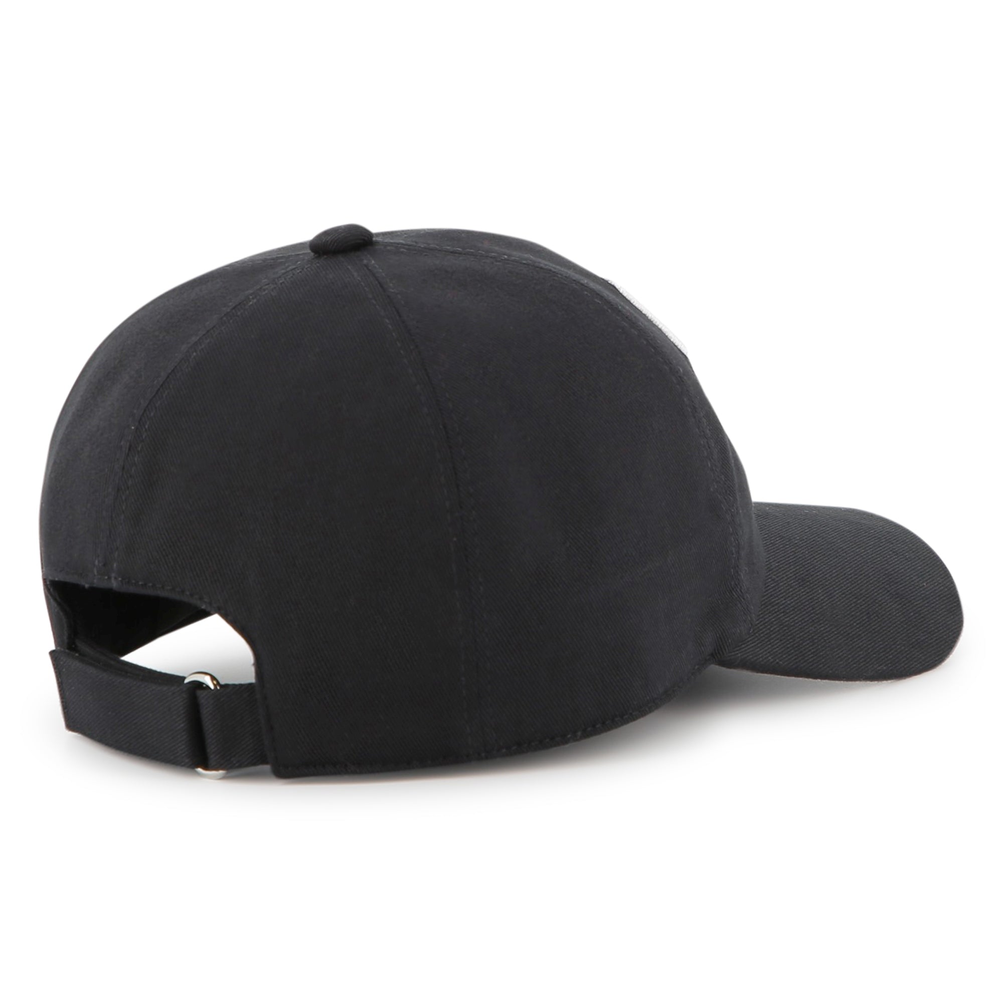 Black Cotton Twill Cap with Maison Givenchy Paris Embroidery
