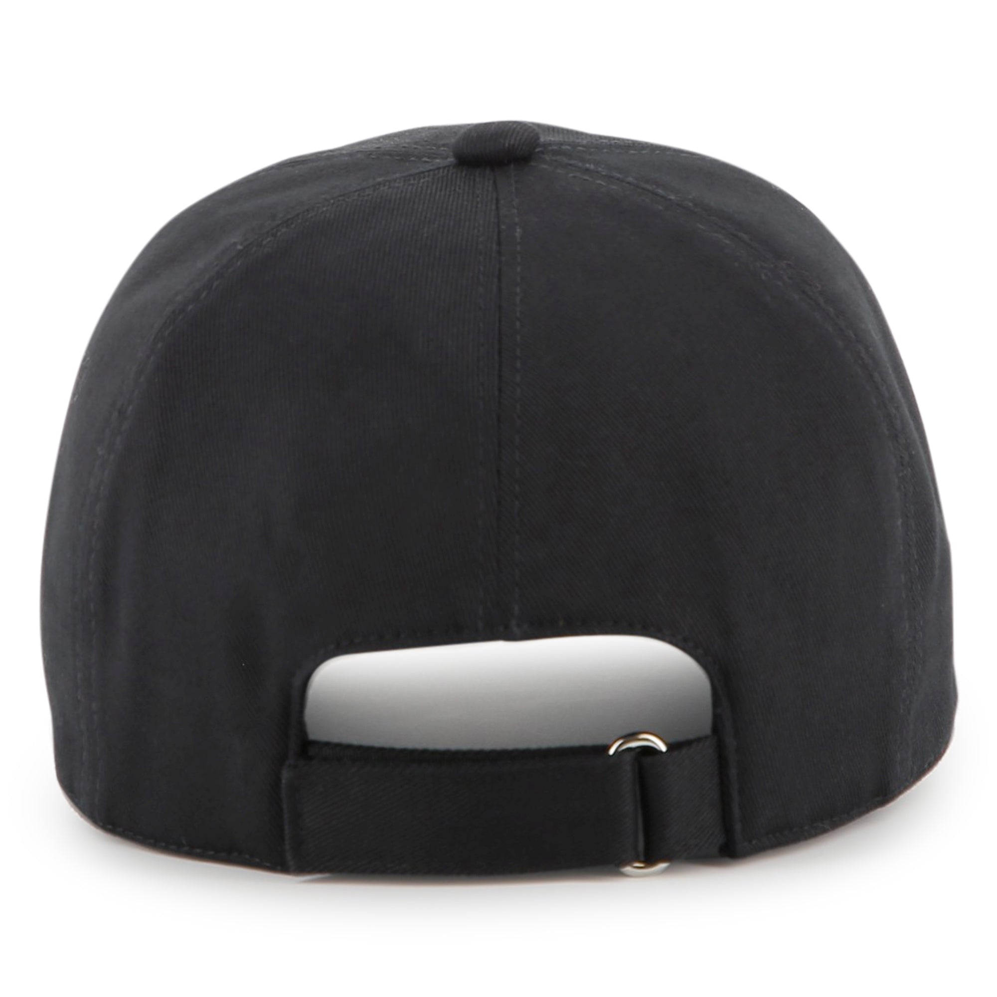 Black Cotton Twill Cap with Maison Givenchy Paris Embroidery