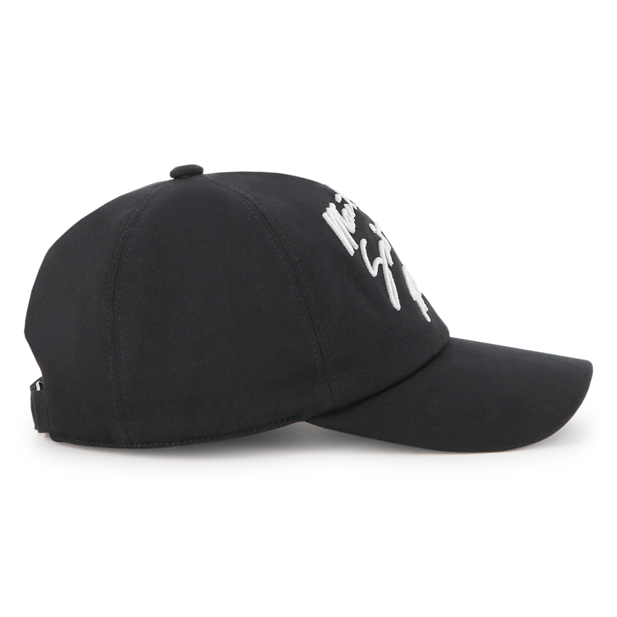 Black Cotton Twill Cap with Maison Givenchy Paris Embroidery