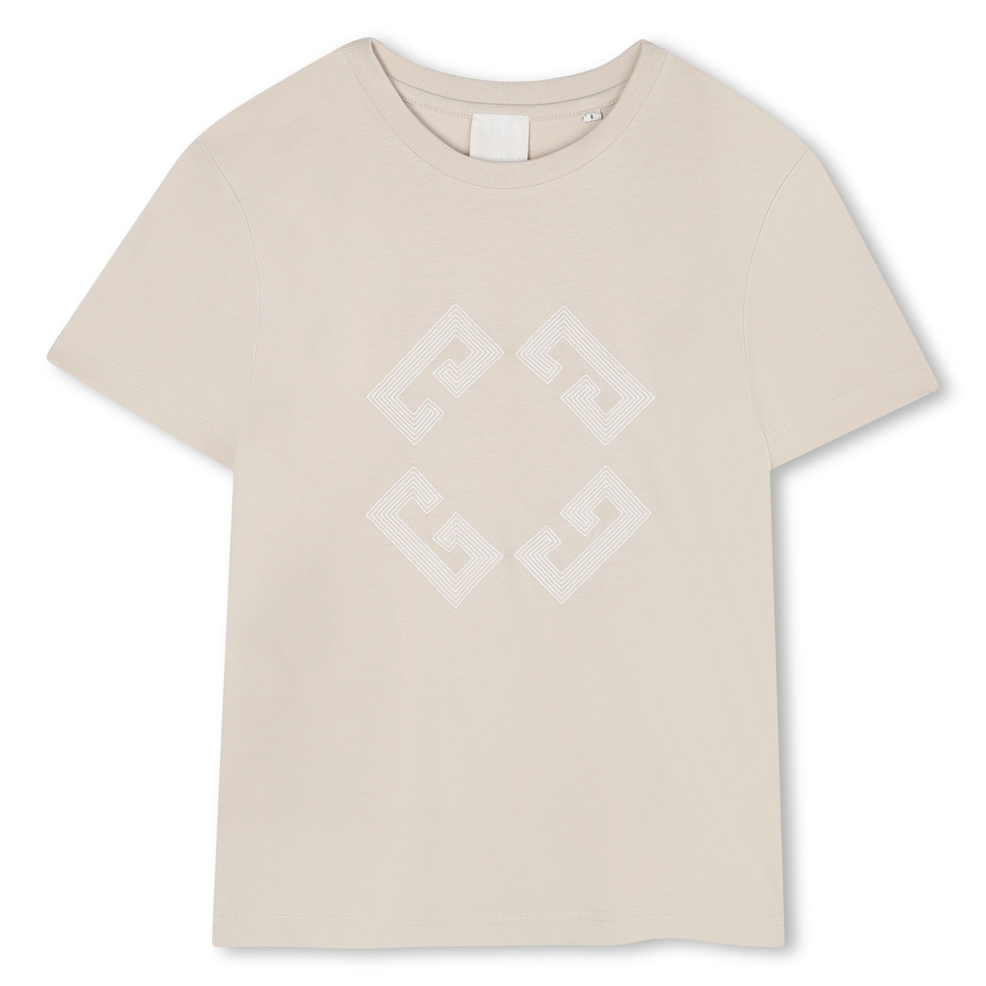 Organic Cotton Jersey T-Shirt with 4G 72 and Signature Embroidery