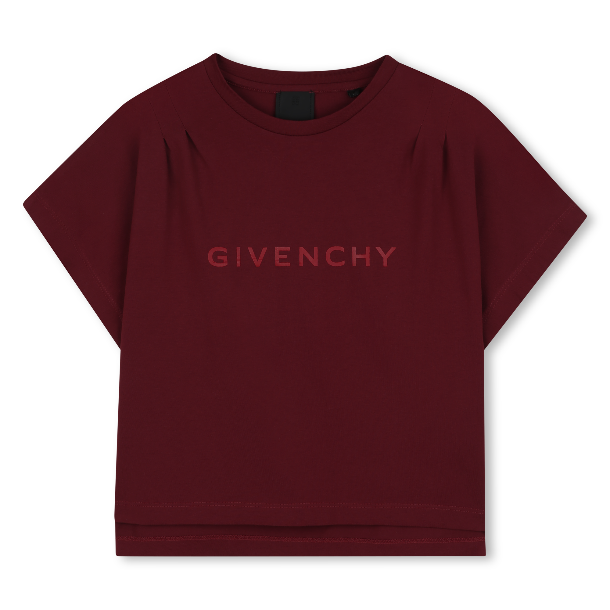 Kids short sleeve cotton t-shirt, crimson Givenchy