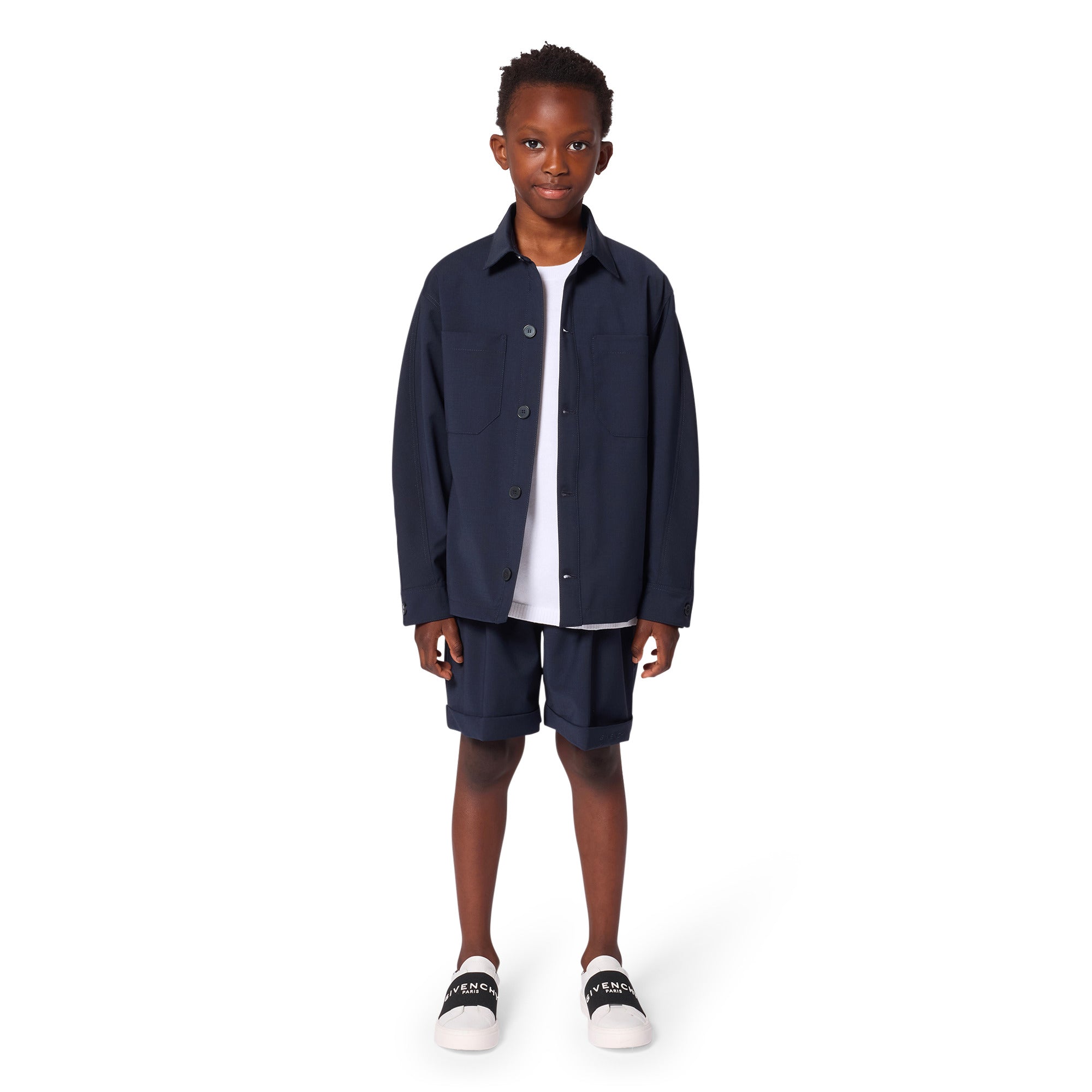 Embroidered Logo Fleece Shorts Givenchy