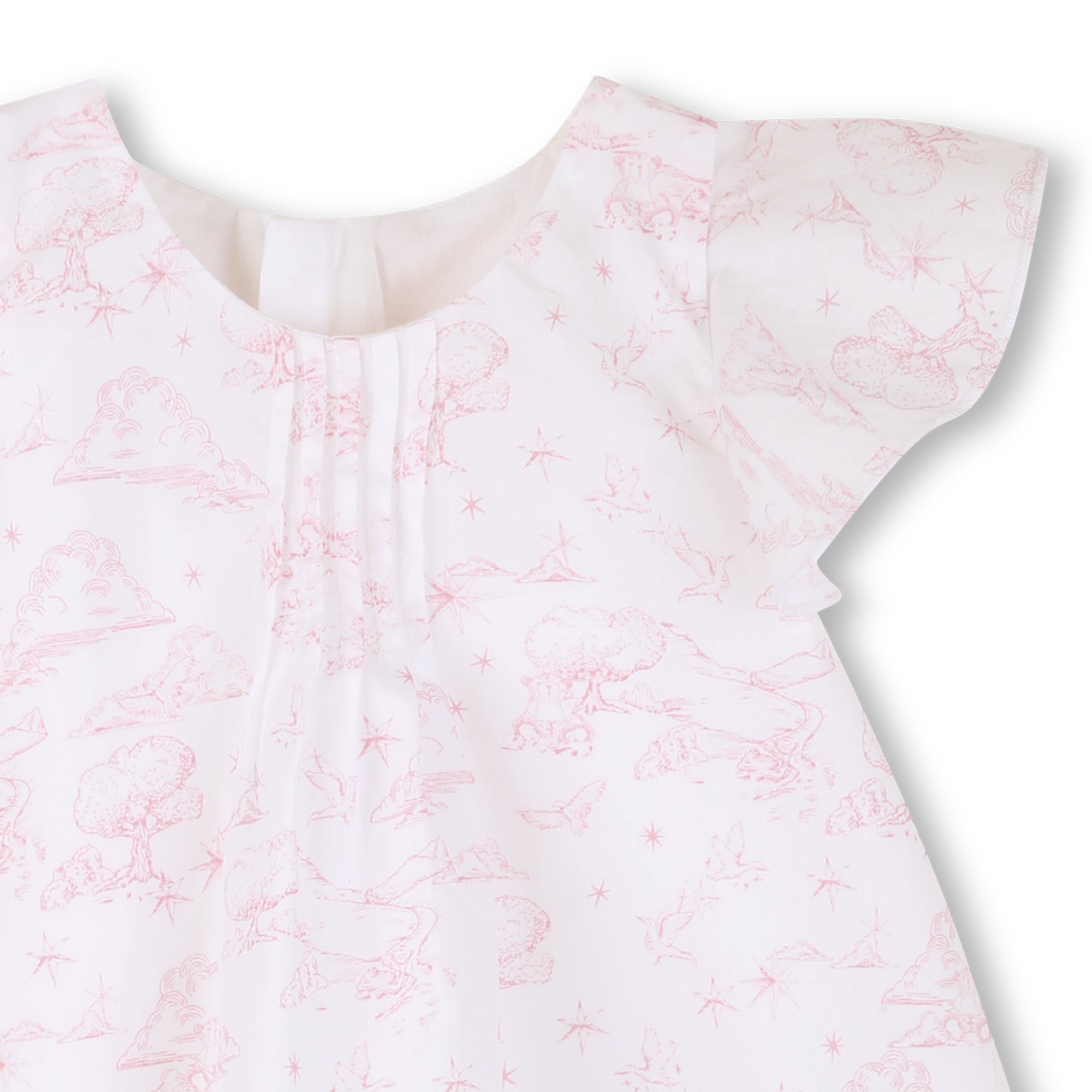 Cotton Poplin Dress and Bloomer Set with Toile de Jouy Print Givenchy