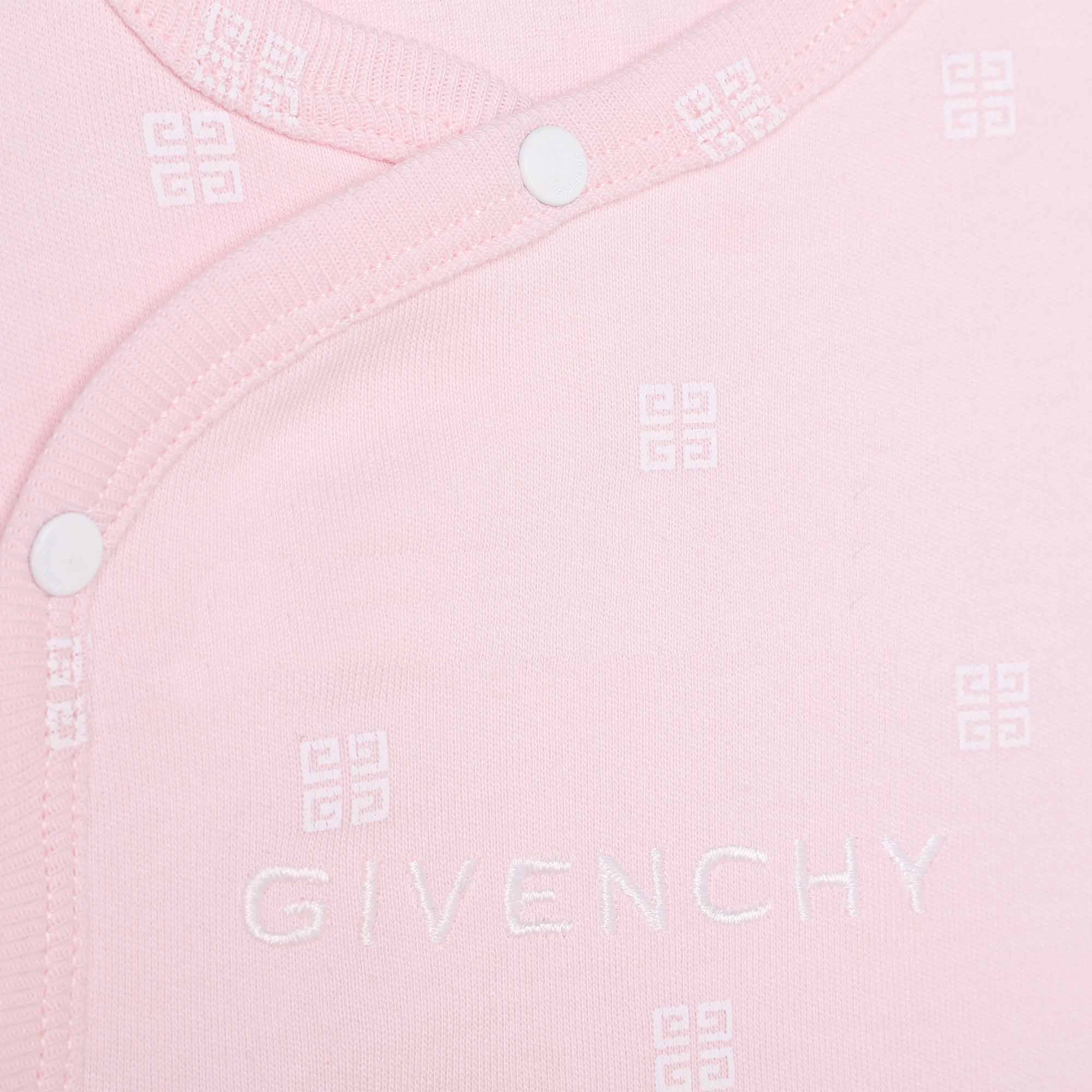 Cotton 4G Print Pyjamas Available In Pink And Blue Givenchy