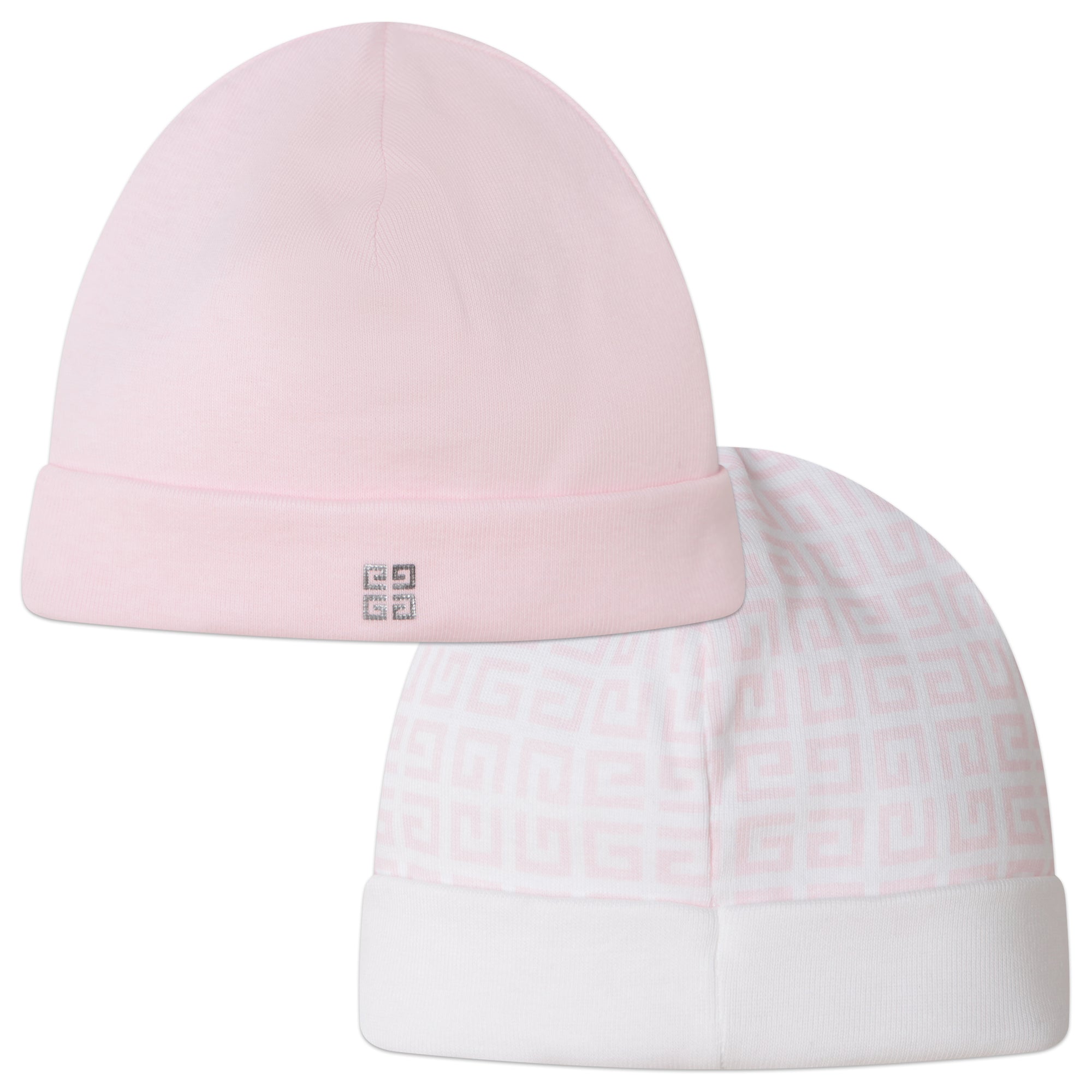 Ribbed Hat Set Available In Pink And Blue Set Options Givenchy