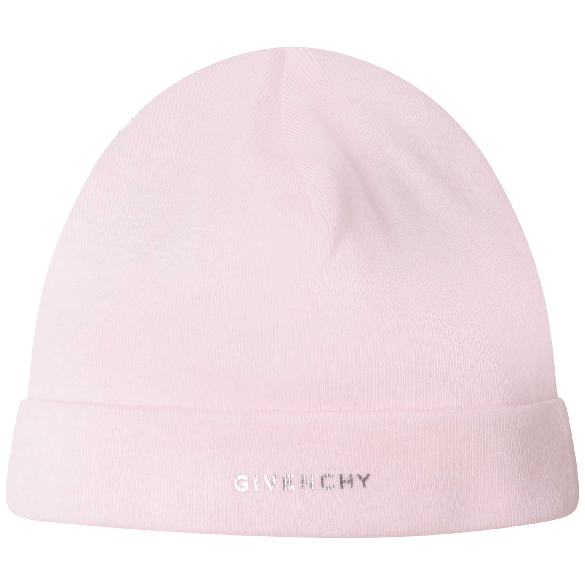 Ribbed Hat Set Available In Pink And Blue Set Options Givenchy