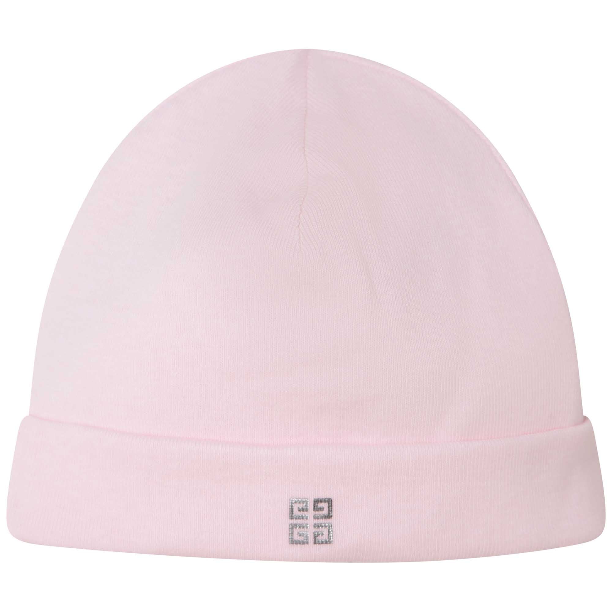 Ribbed Hat Set Available In Pink And Blue Set Options Givenchy