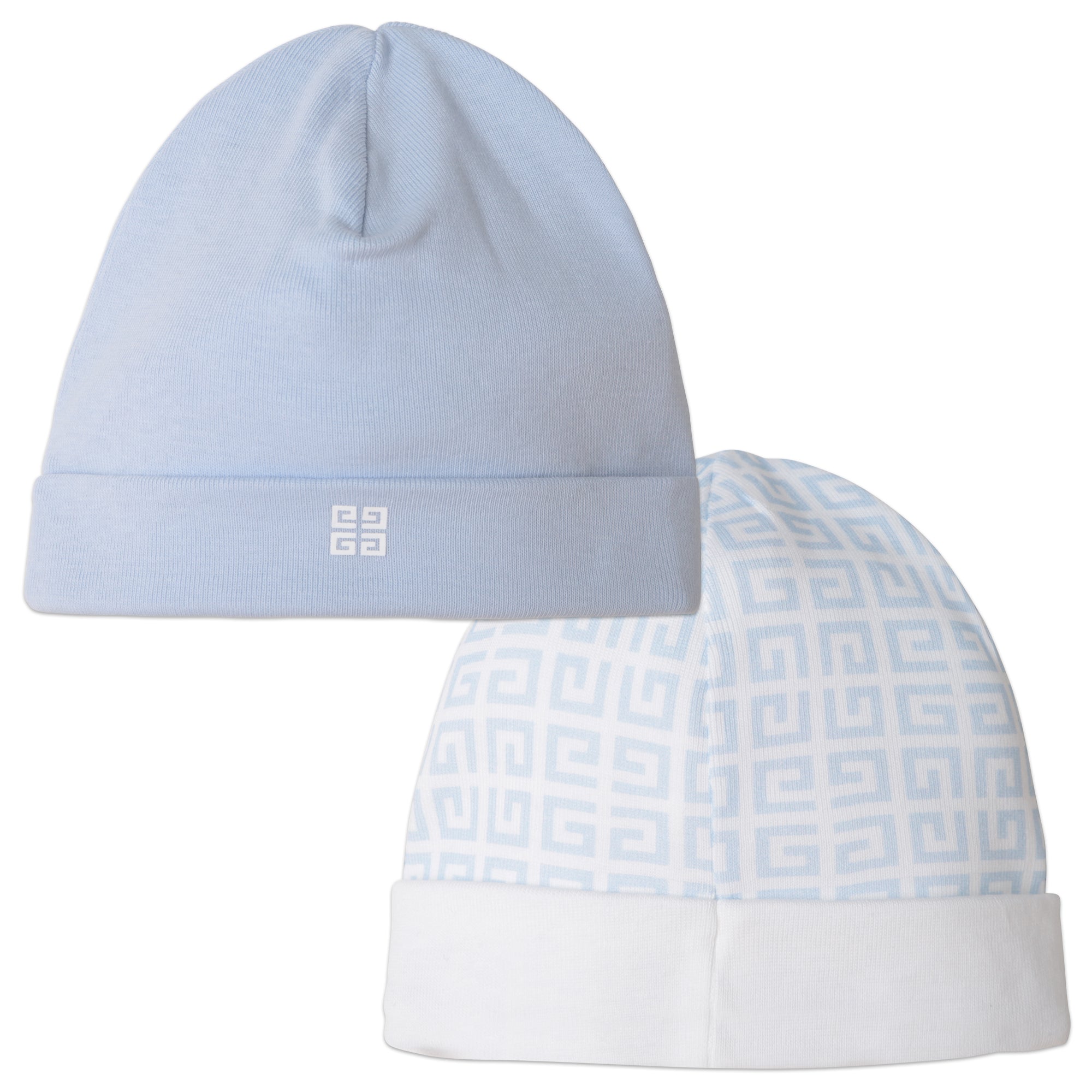 Ribbed Hat Set Available In Pink And Blue Set Options Givenchy