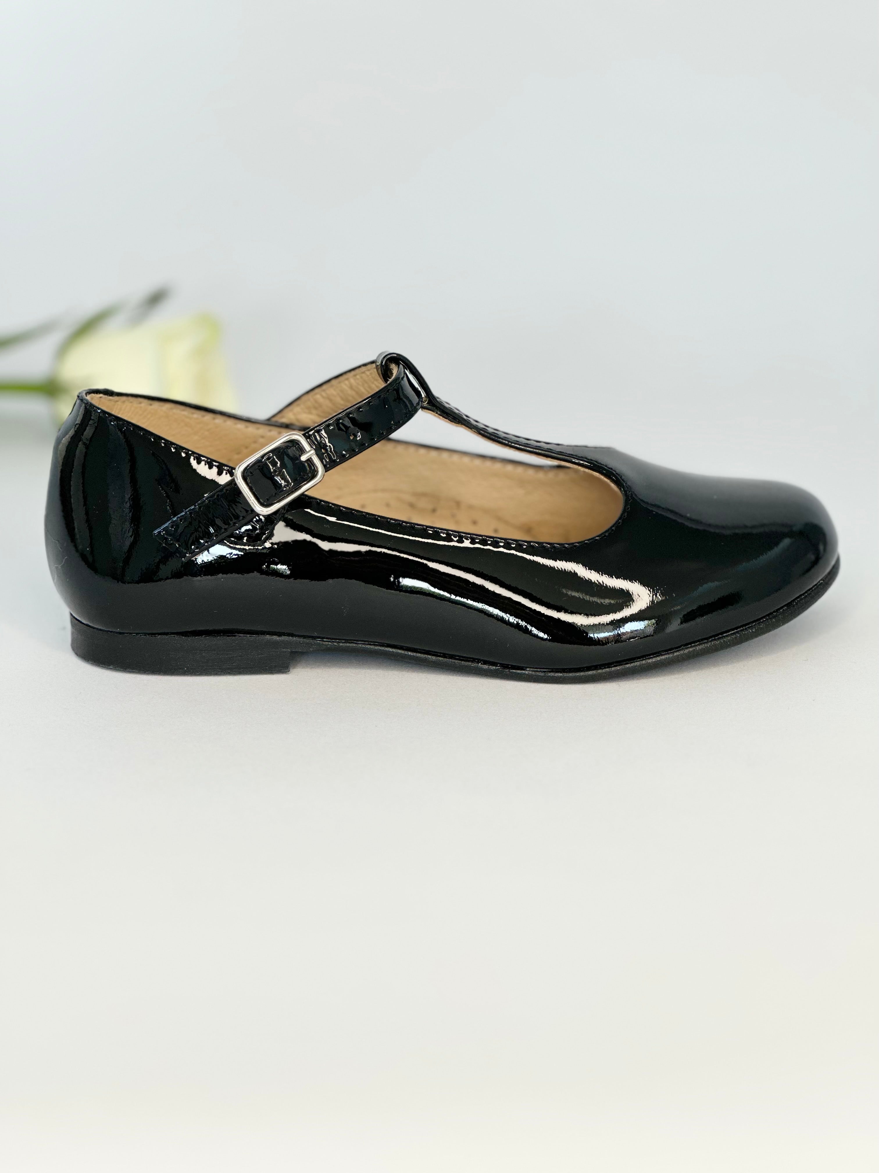 Black Patent T-Bar Mary Janes Chloe & Jule