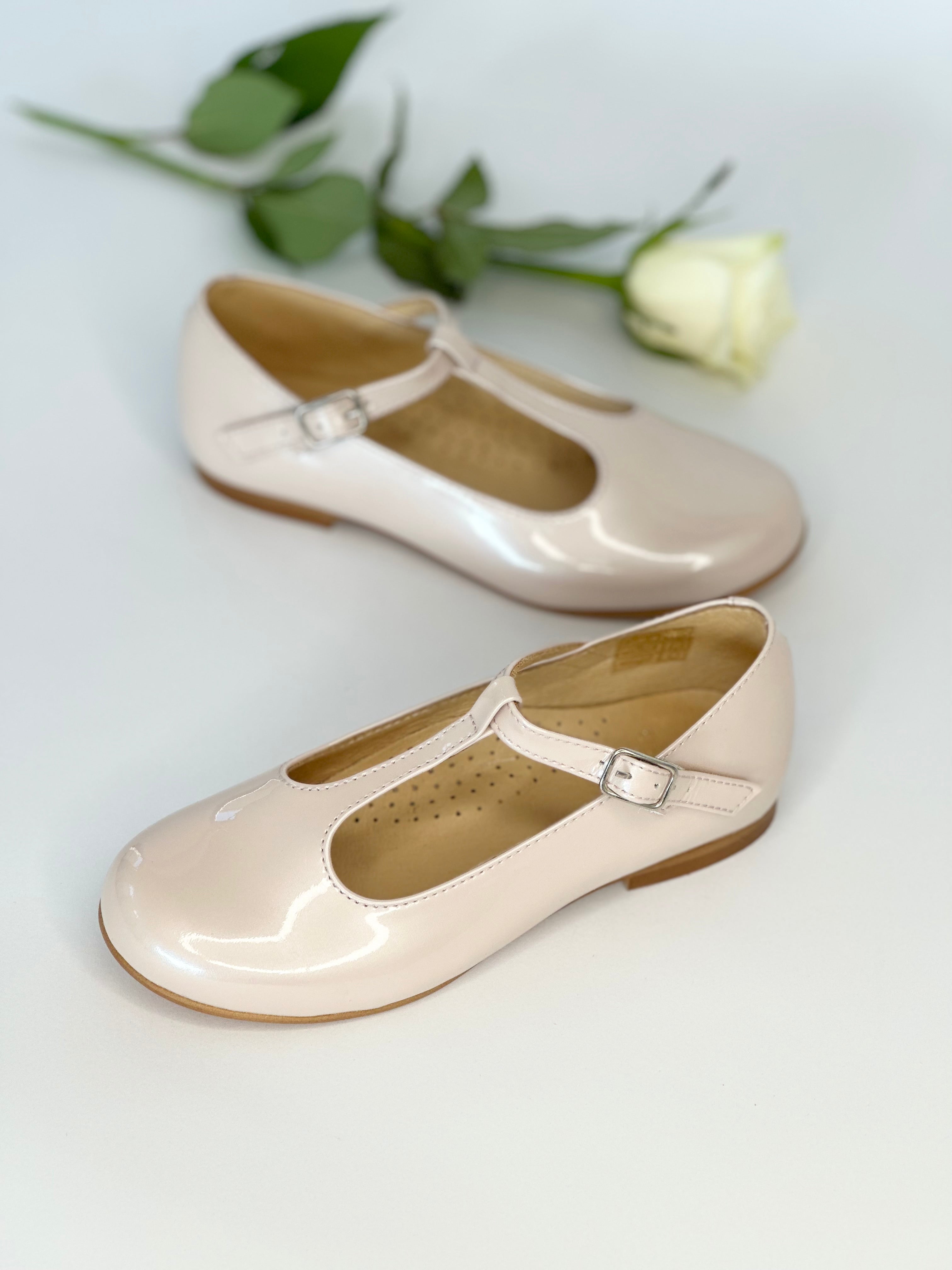 Pearl Pink T-Bar Mary Janes