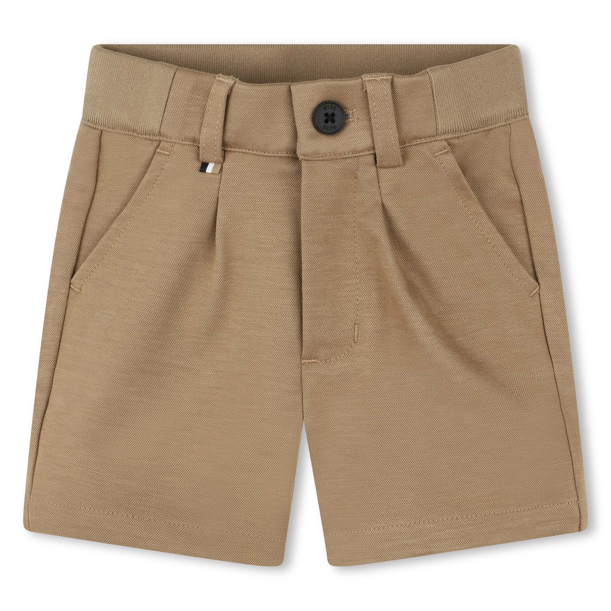 Chain-Weave Viscose Blend Bermuda Shorts
