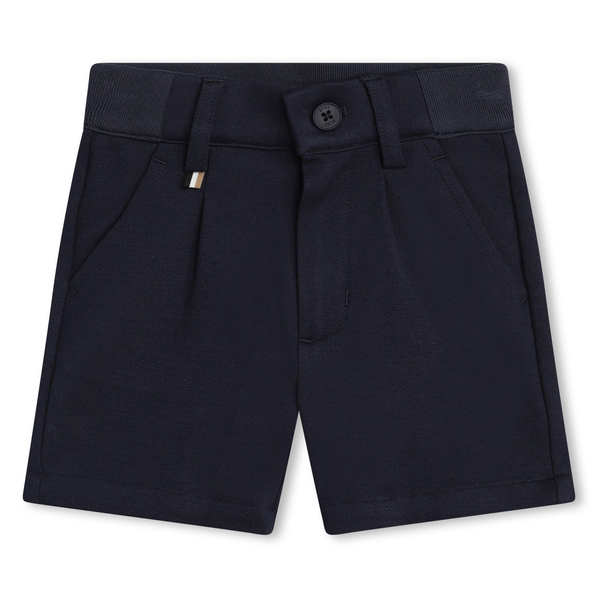 Chain-Weave Viscose Blend Bermuda Shorts