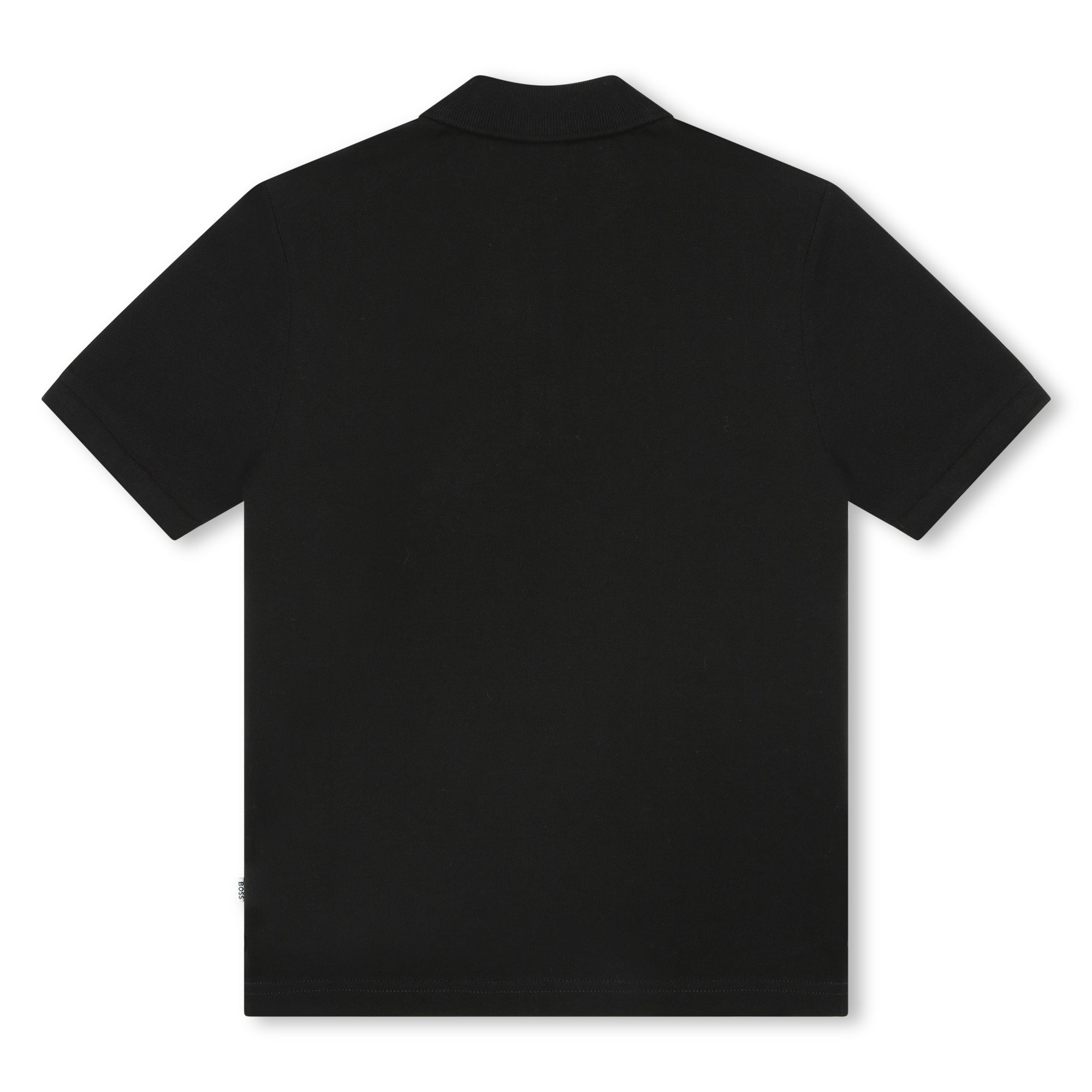 Short Sleeve Polo with Braid Collar