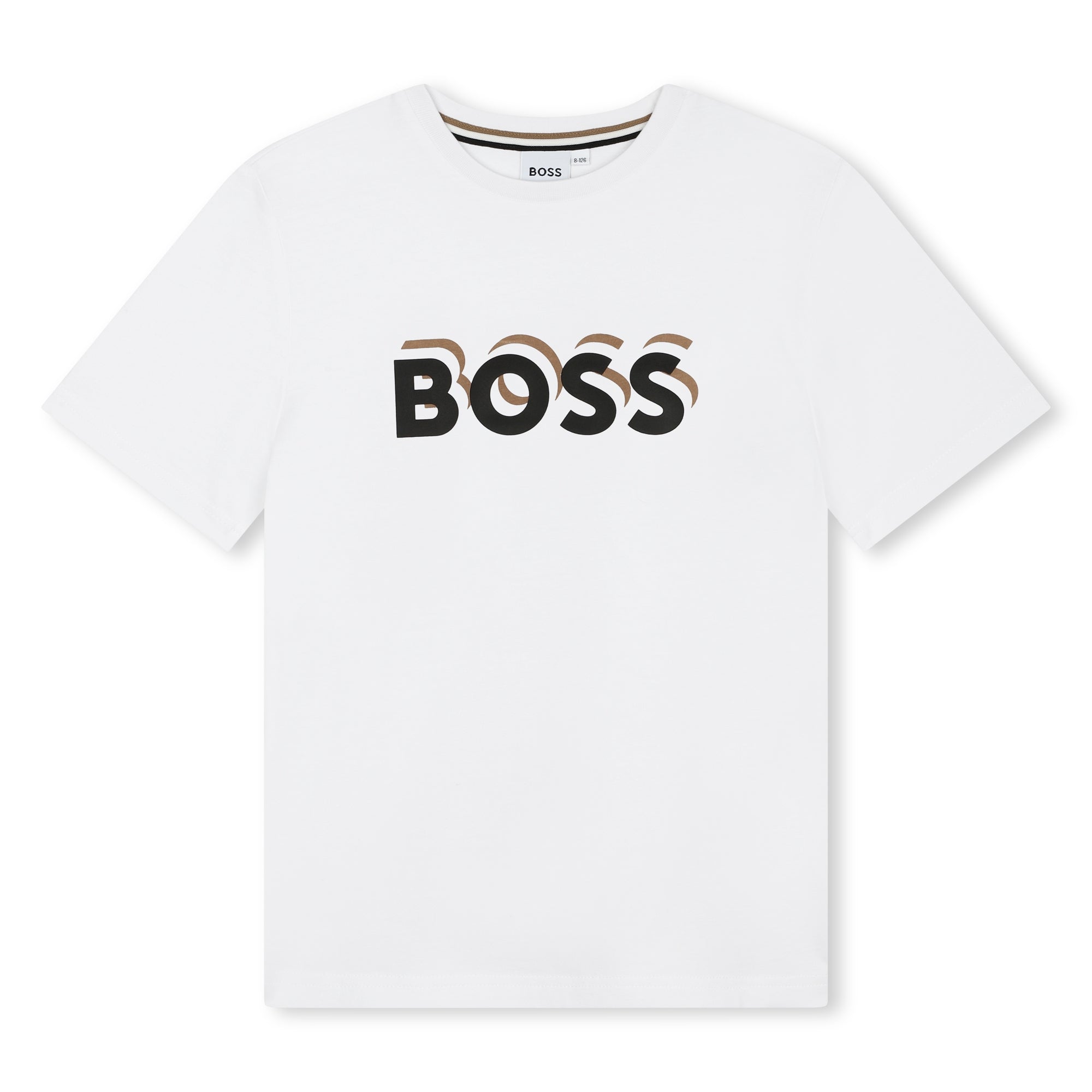 Cotton Embossed Logo Tee-Shirt