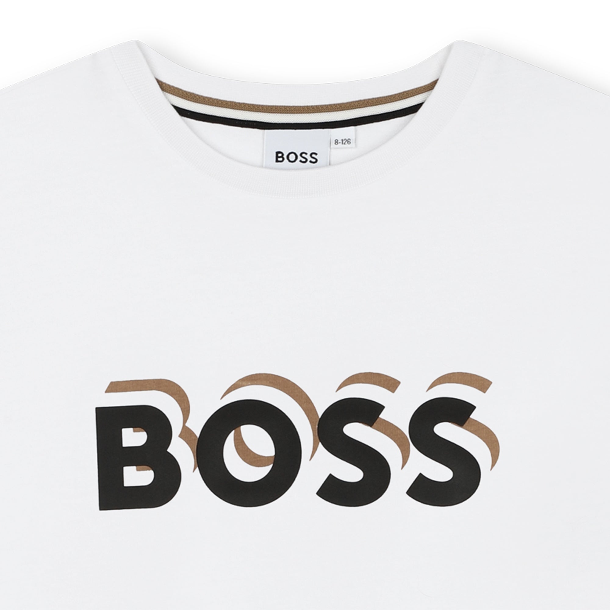 Cotton Embossed Logo Tee-Shirt